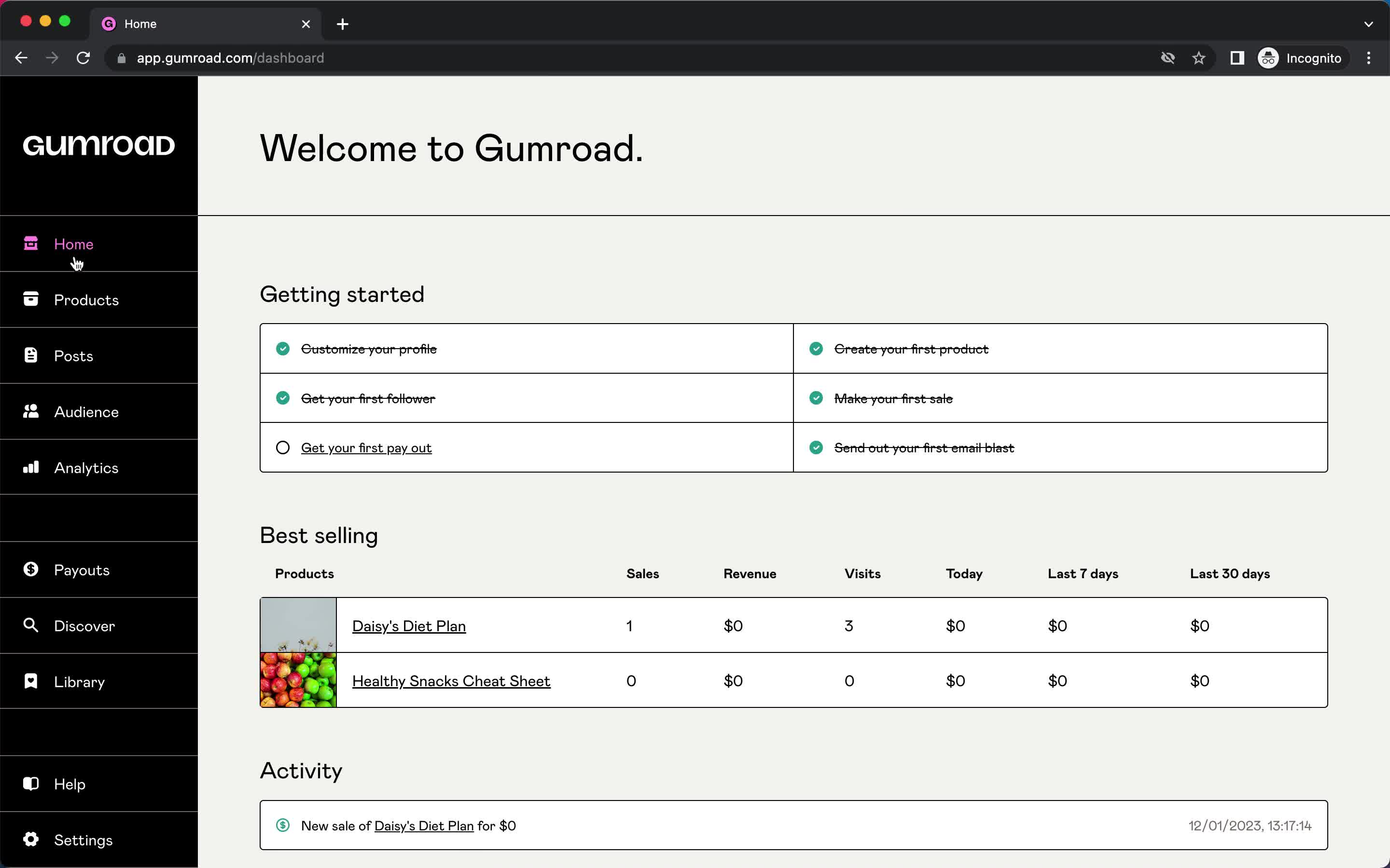 Creating an automation workflow screenshot