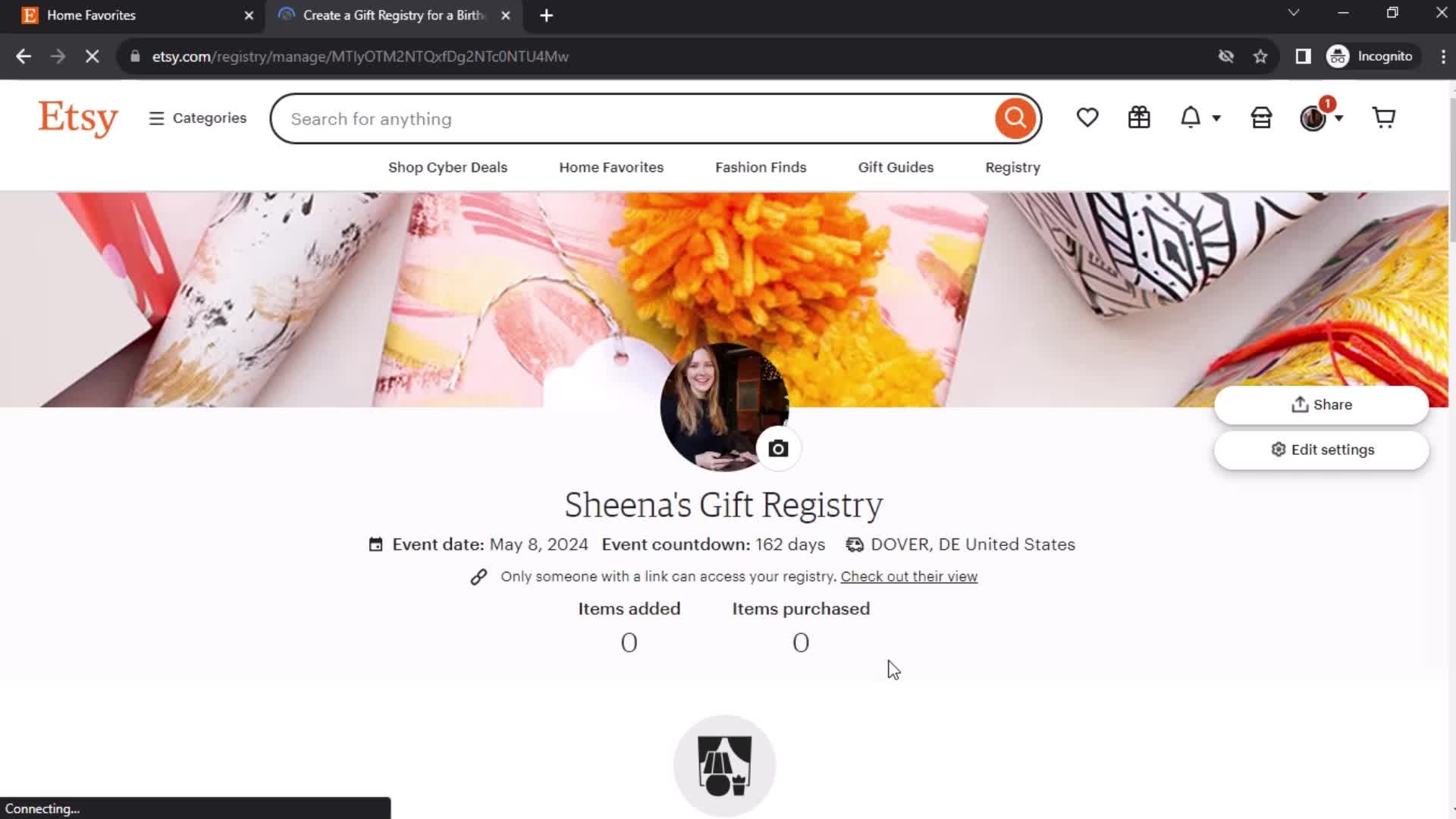 Creating a registry on Etsy video thumbnail