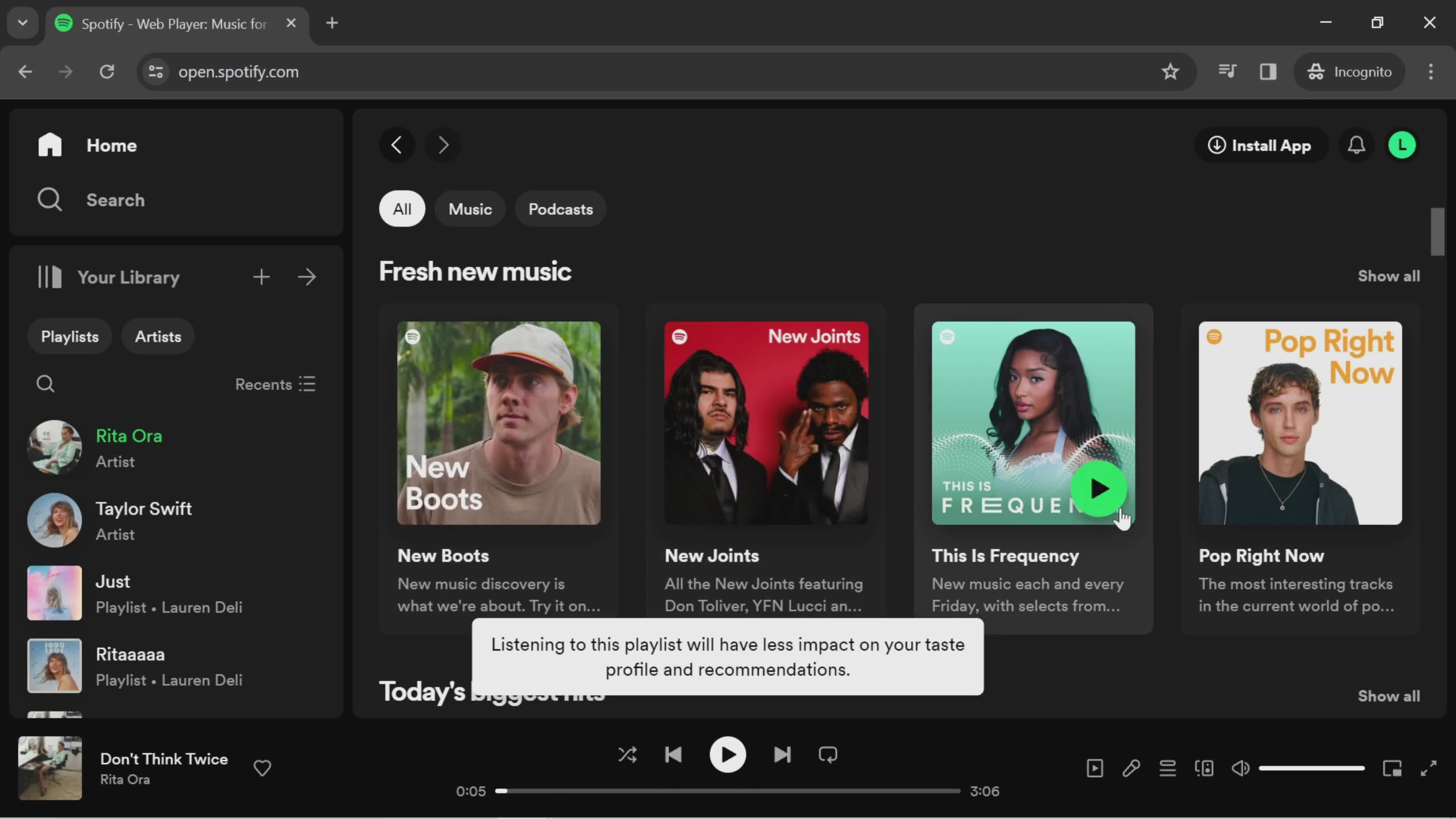 Excluding from your taste profile on Spotify video thumbnail