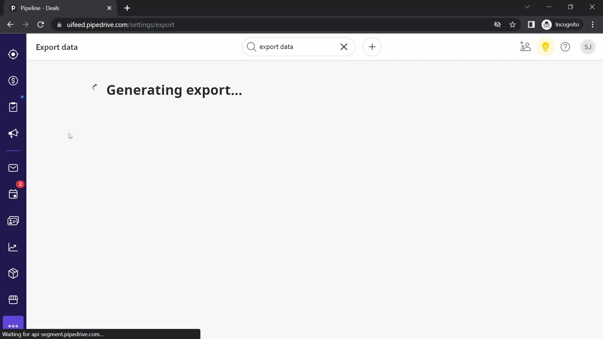 Exporting data on Pipedrive video thumbnail