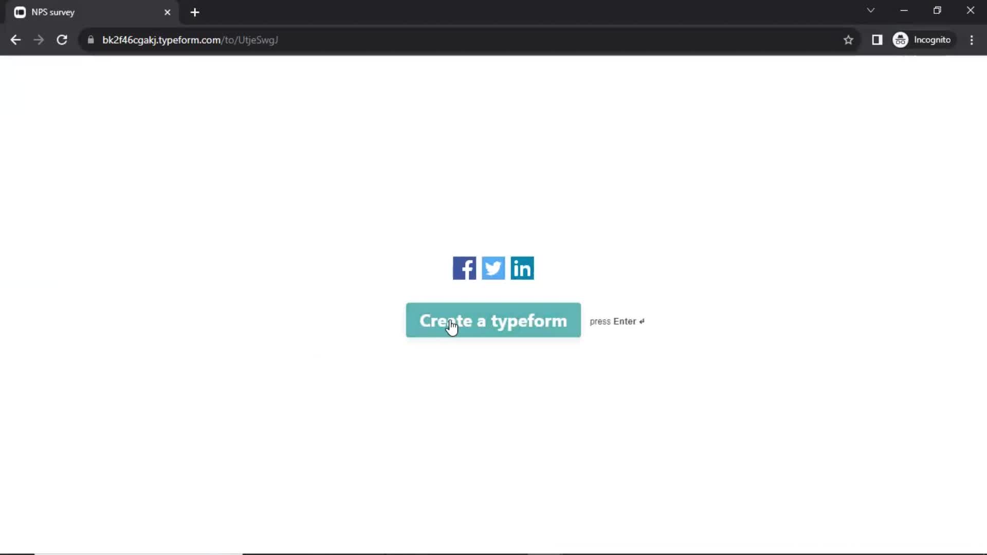 Filling in a form screenshot
