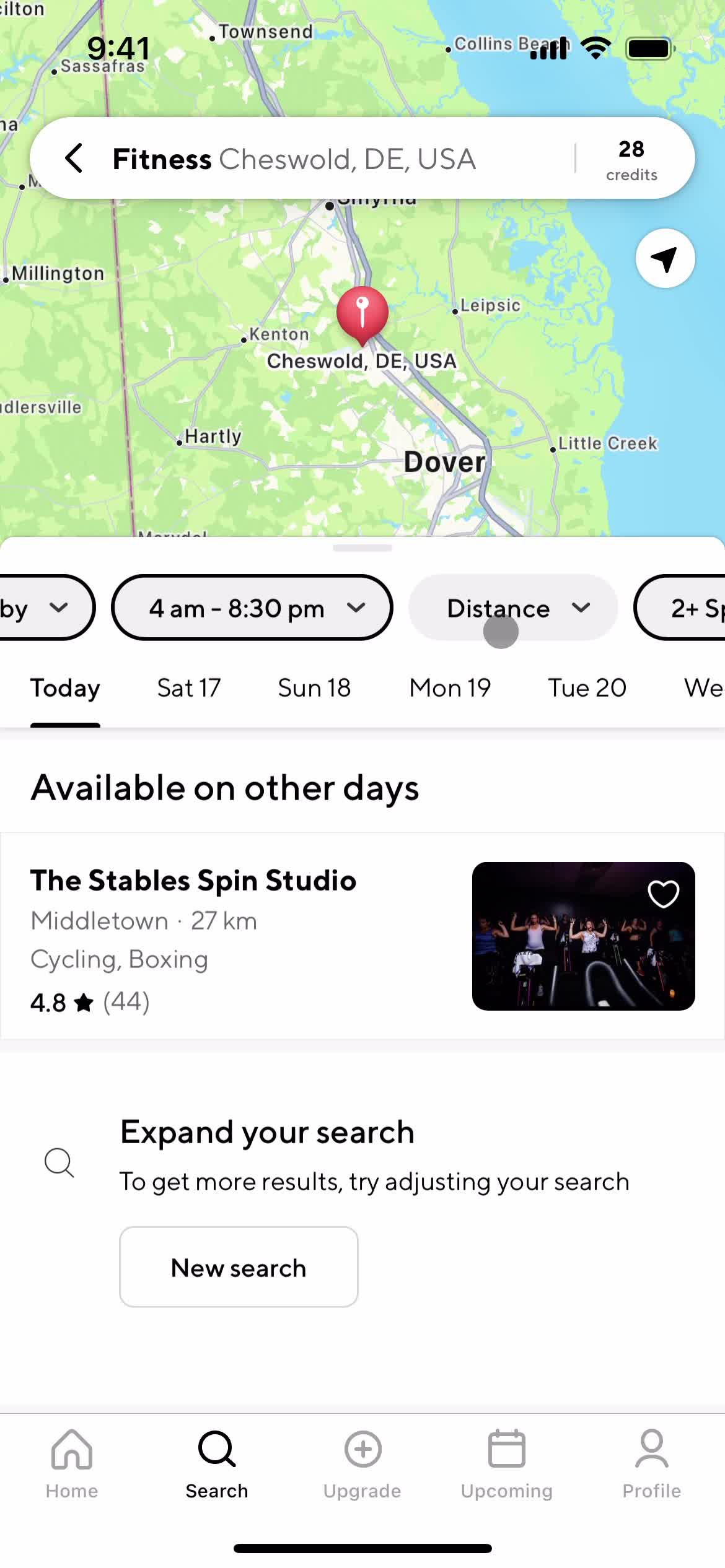 Filtering and sorting screenshot