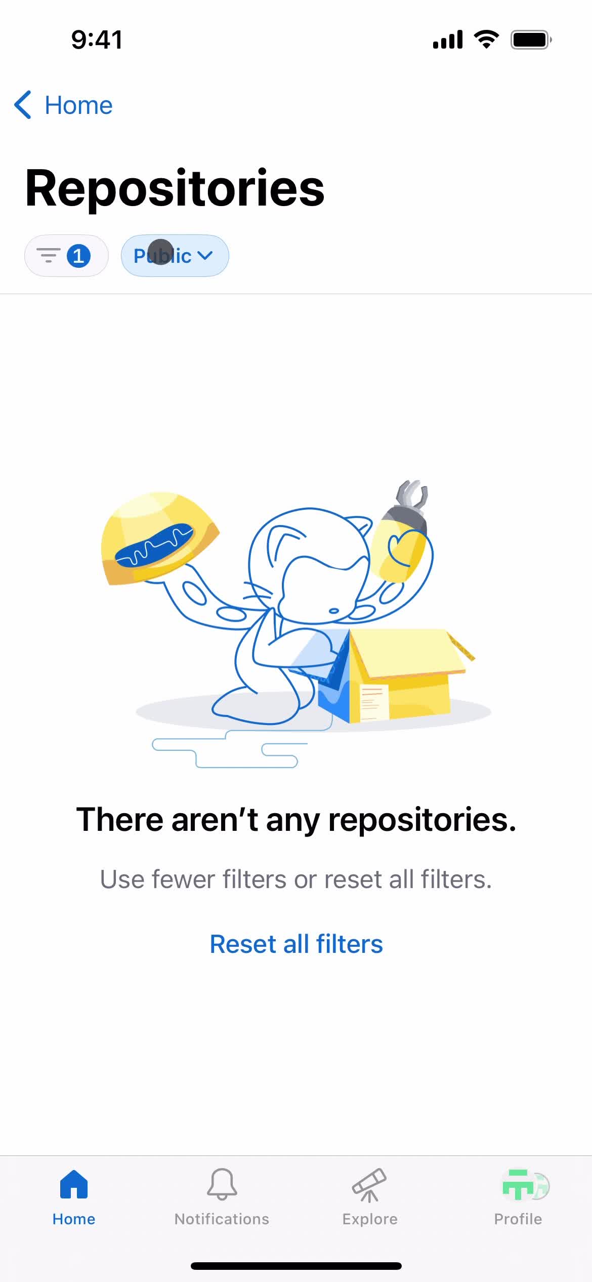 Filtering and sorting screenshot