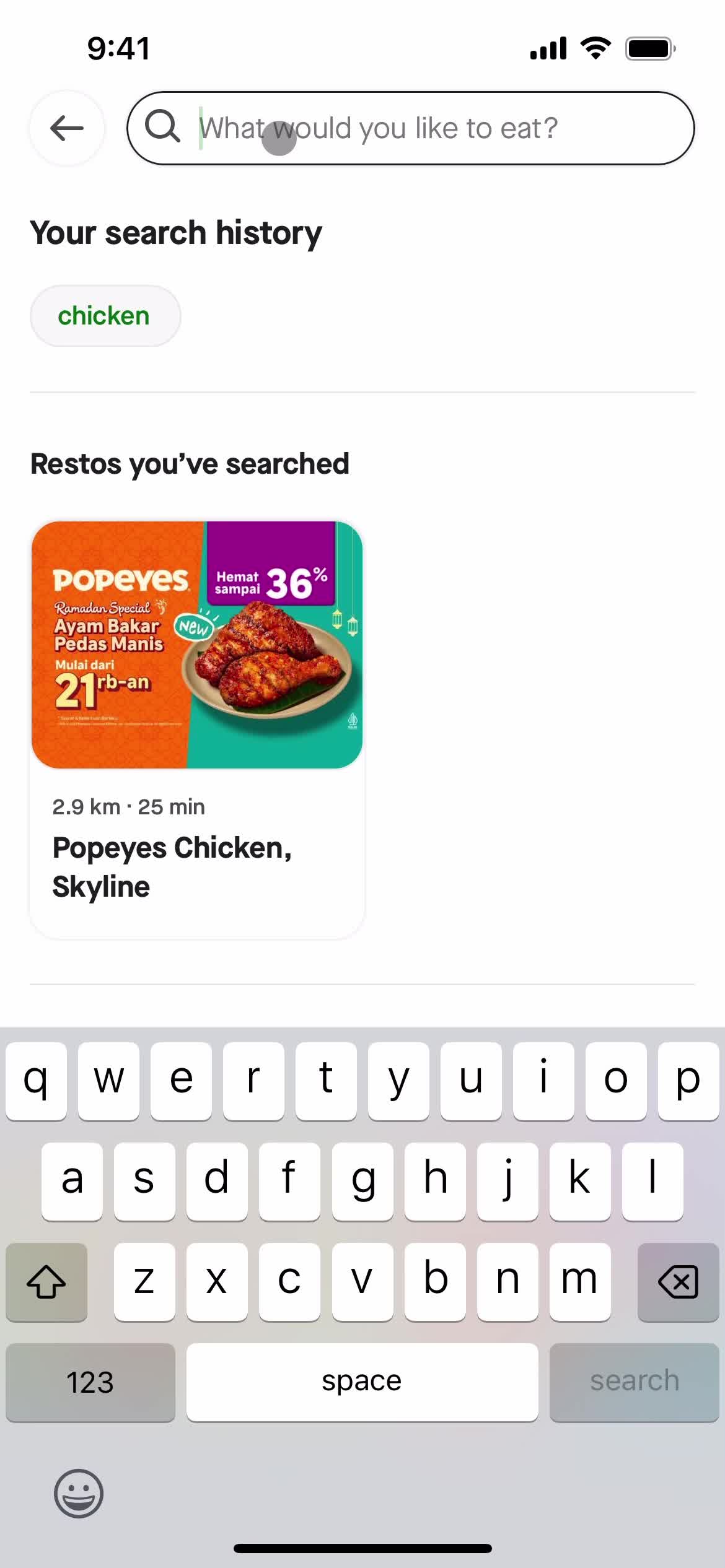 Filtering and sorting on Gojek video thumbnail