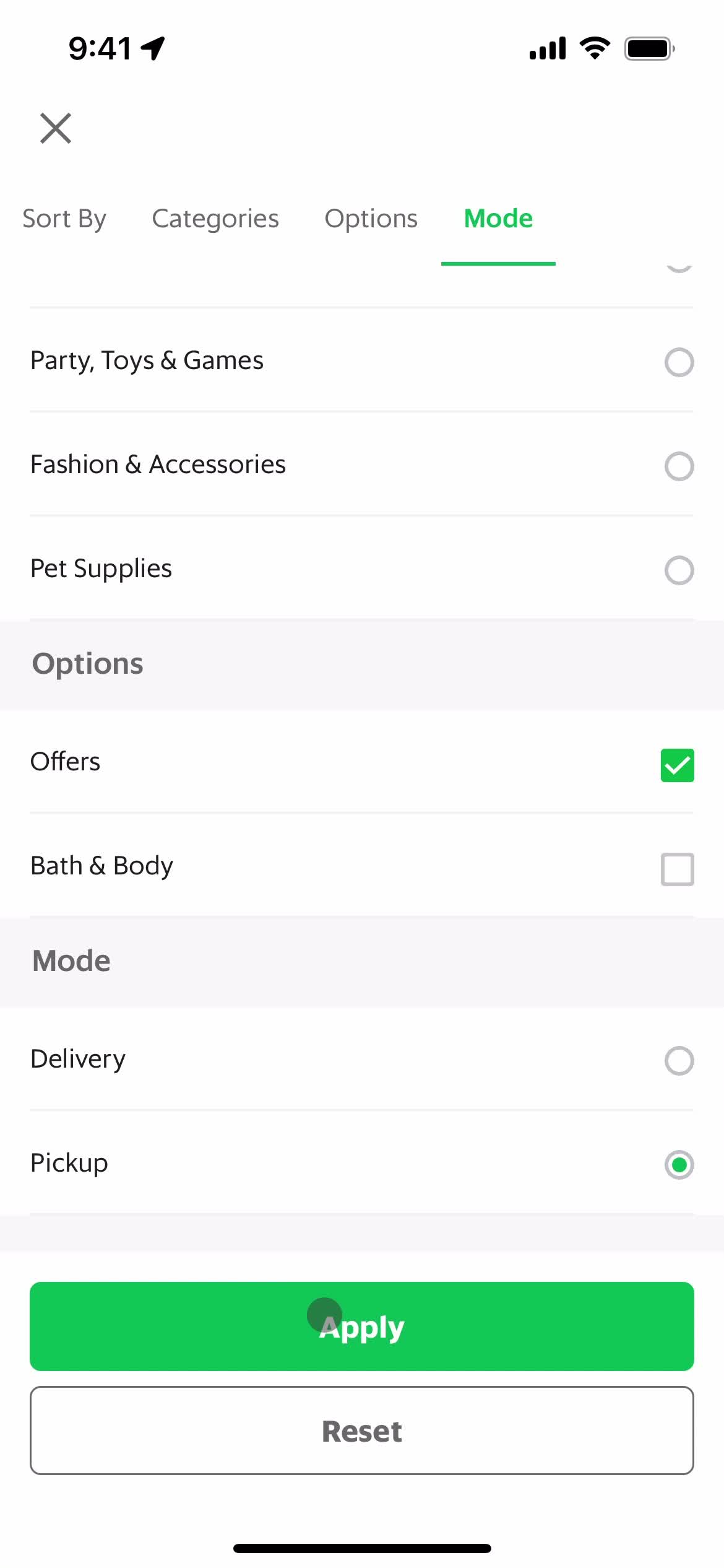 Filtering and sorting on Grab video thumbnail
