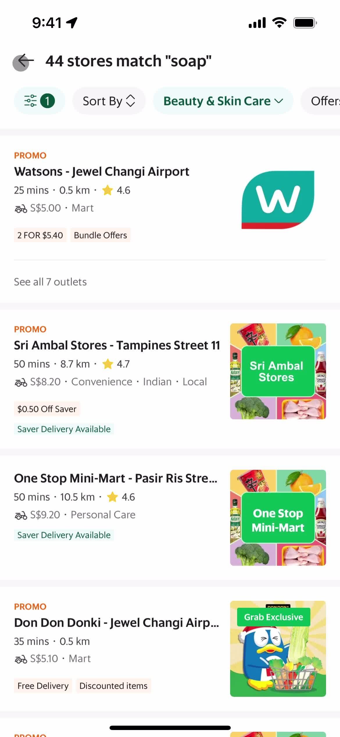 Filtering and sorting on Grab video thumbnail
