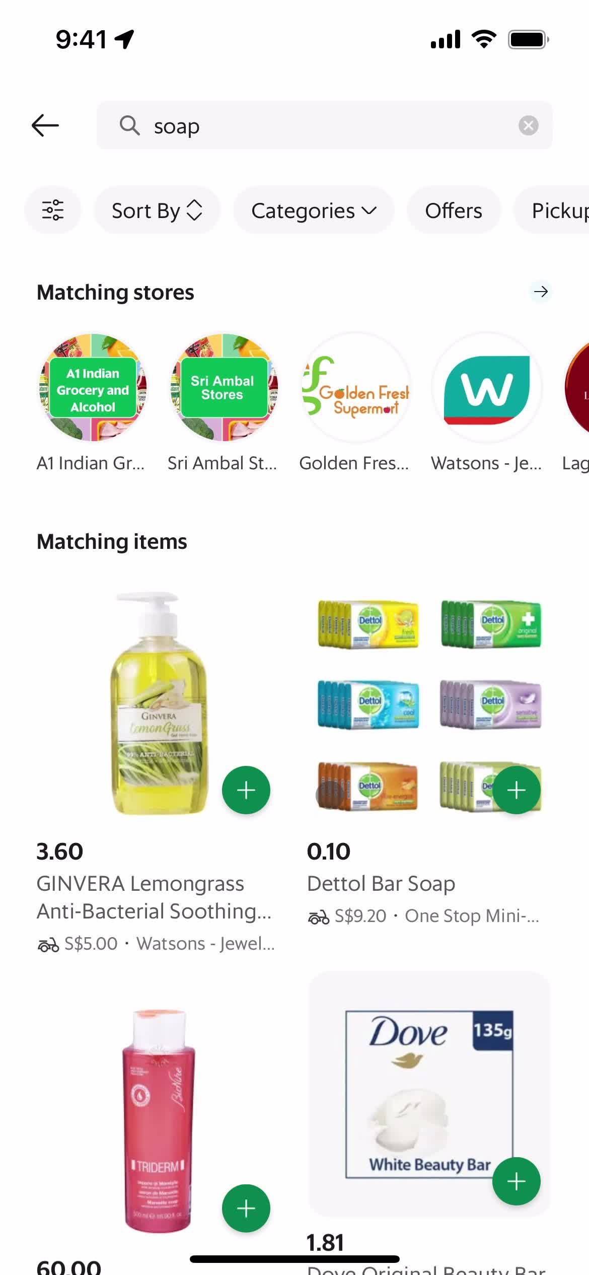 Filtering and sorting on Grab video thumbnail