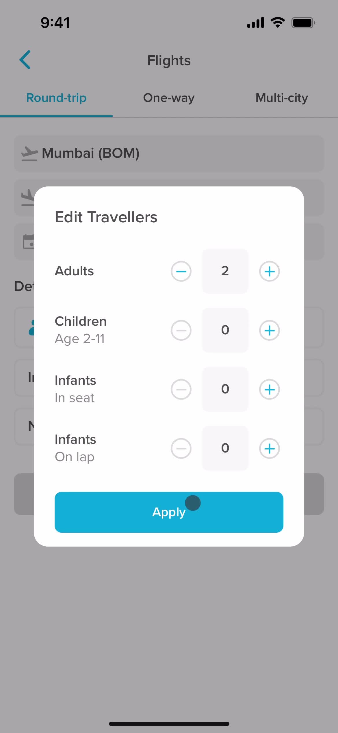 Filtering screenshot