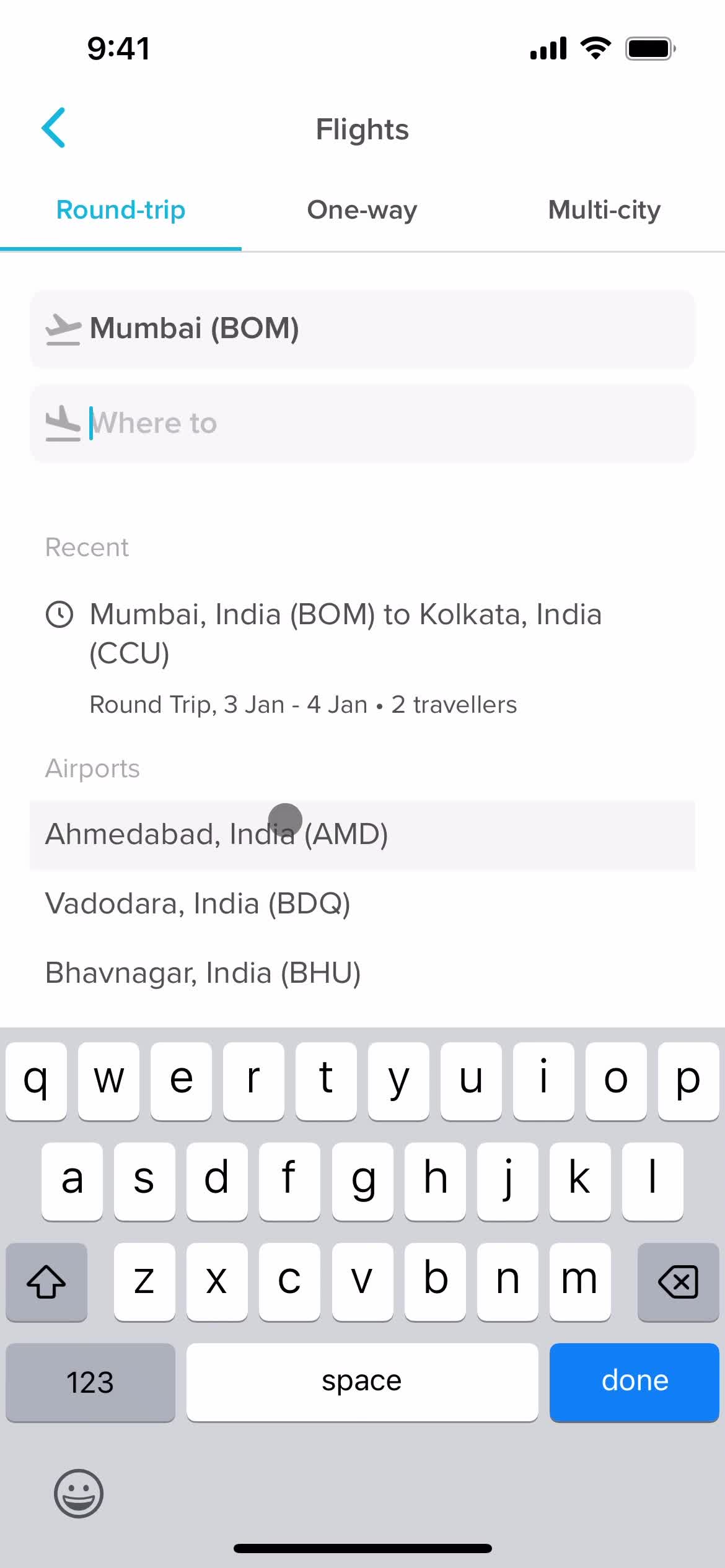 Filtering screenshot
