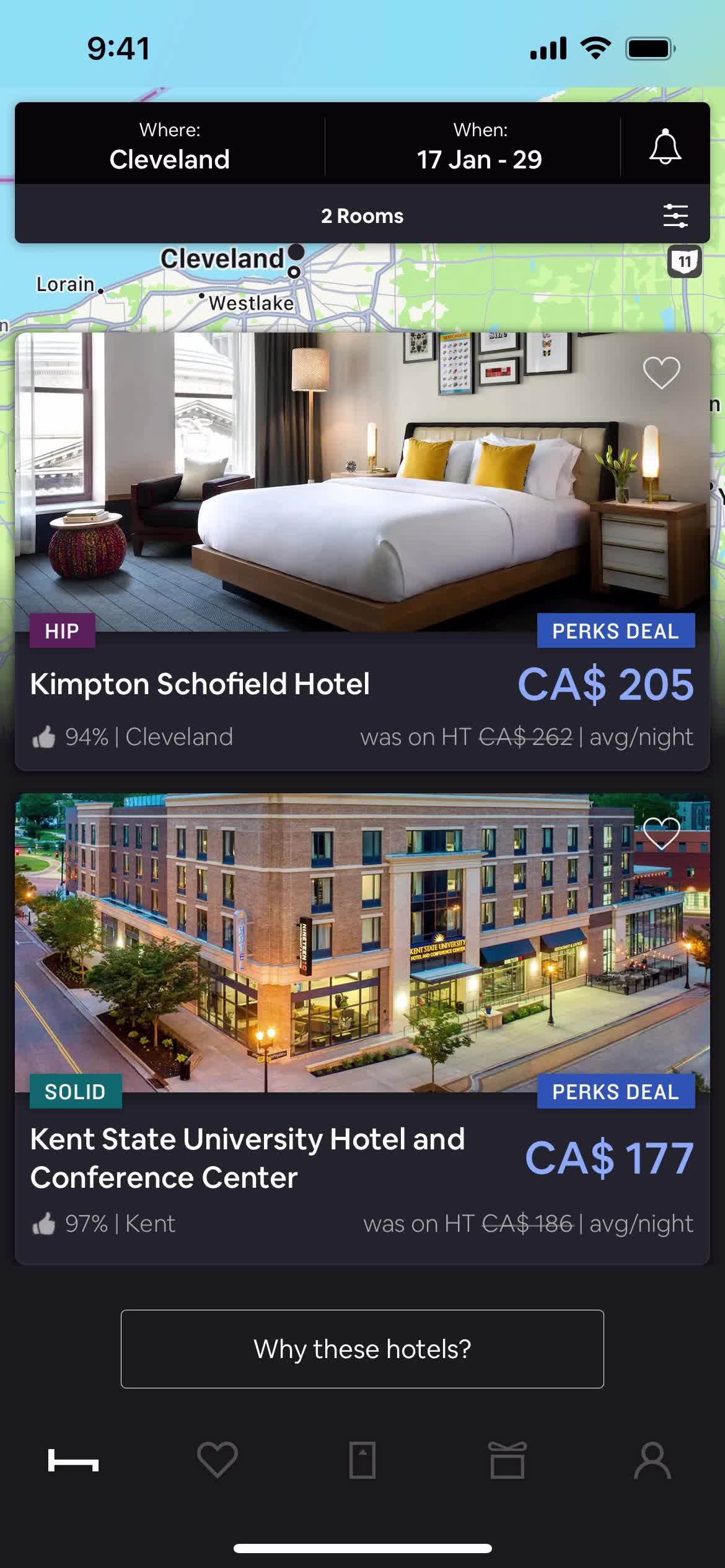 Filtering screenshot