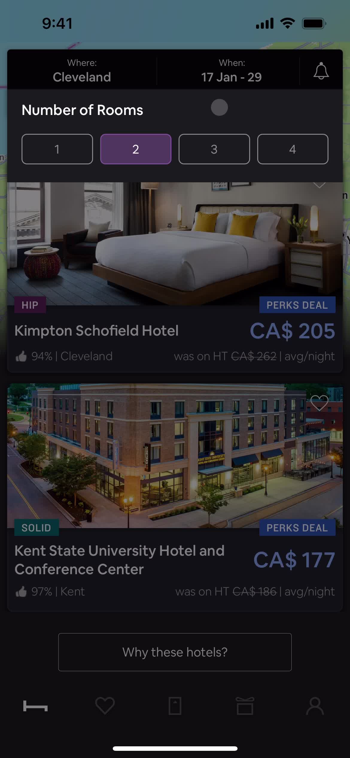 Filtering screenshot