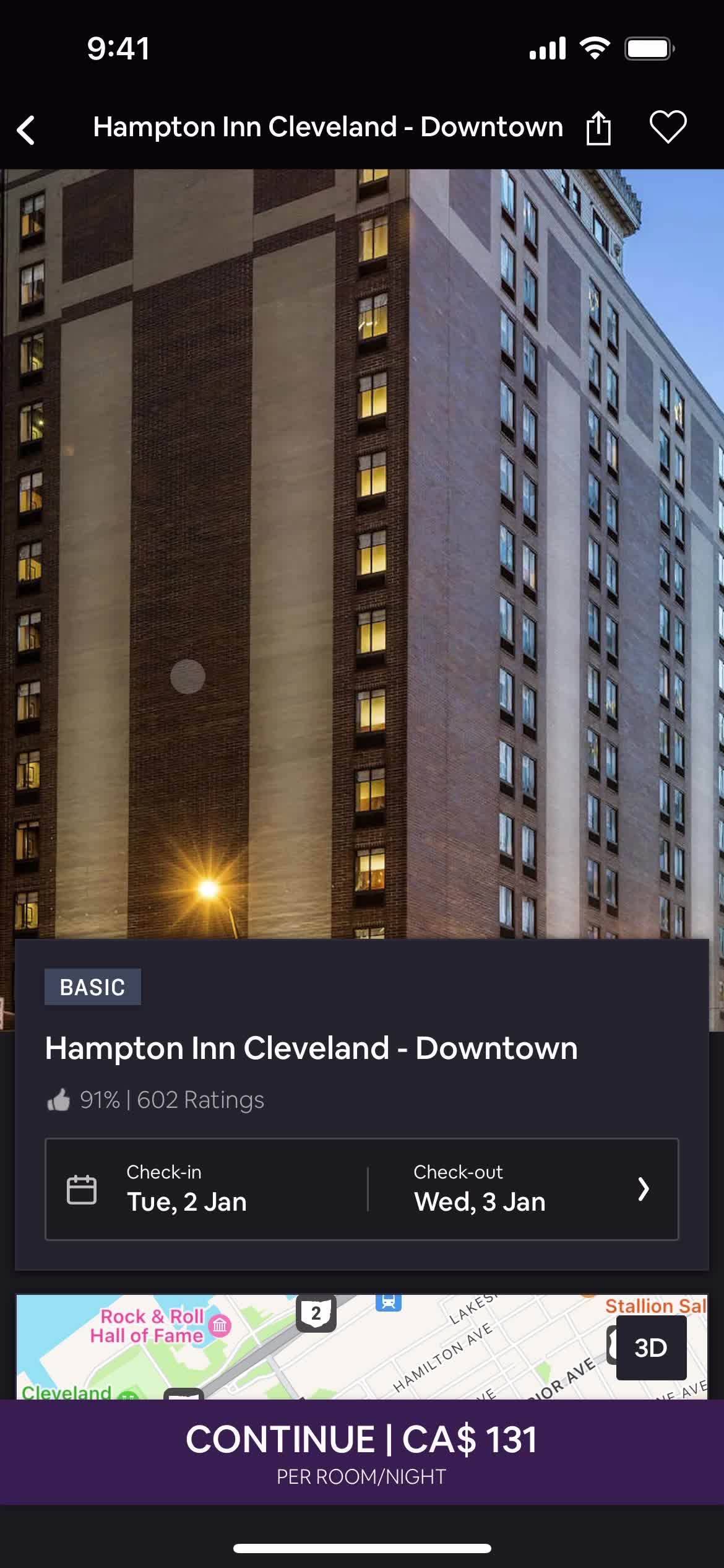 Filtering screenshot