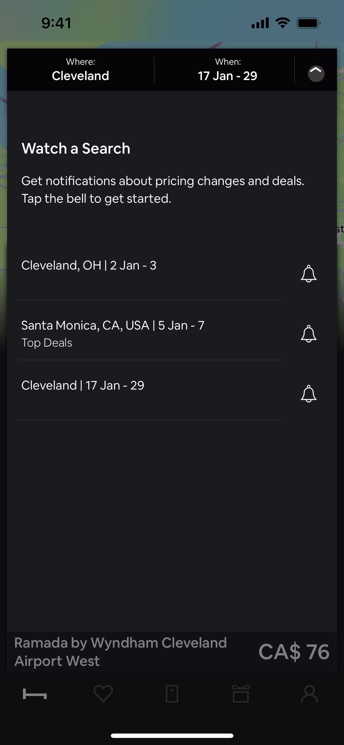 Filtering screenshot