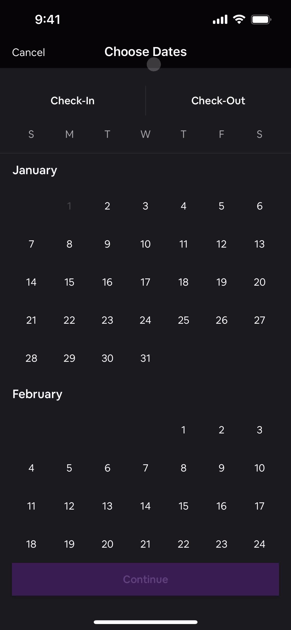 Filtering screenshot