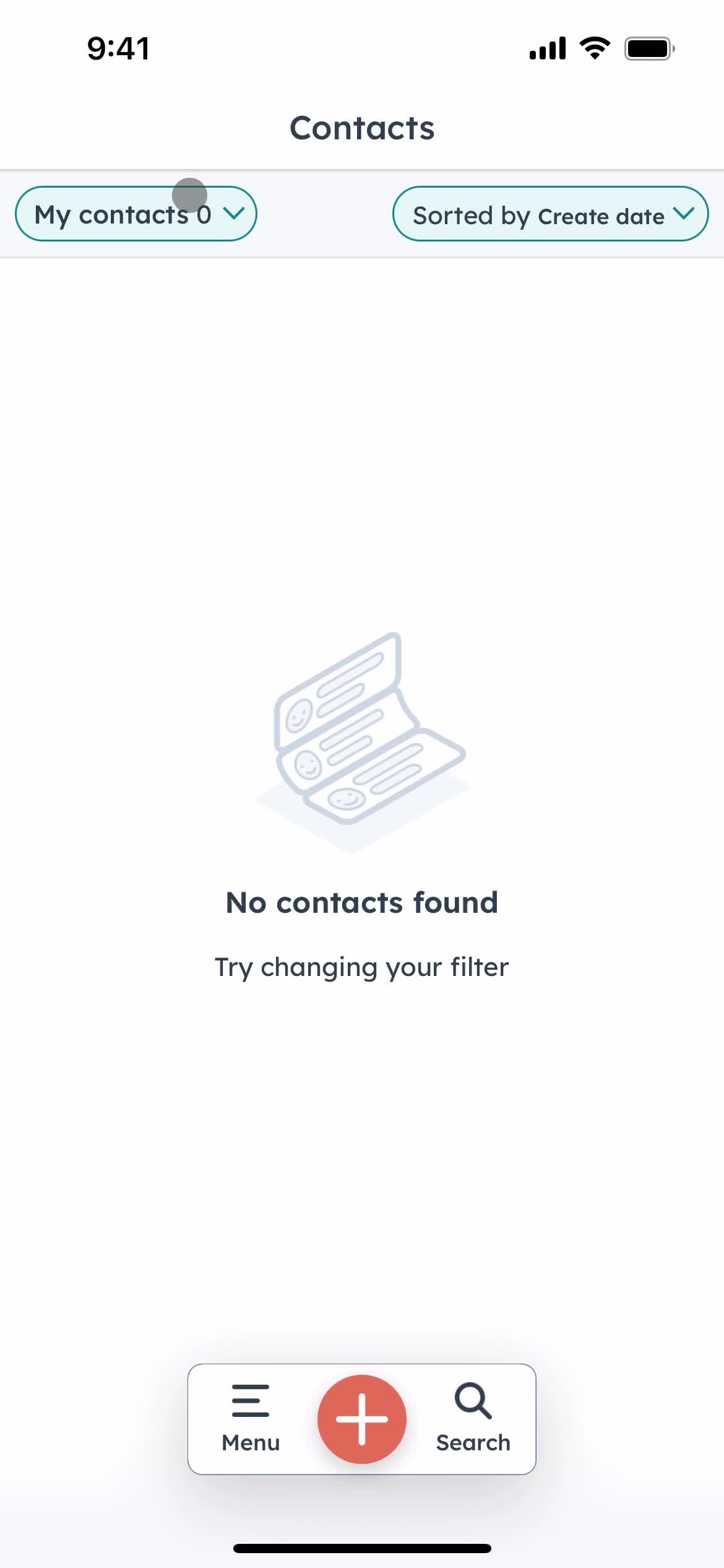 Filtering and sorting screenshot
