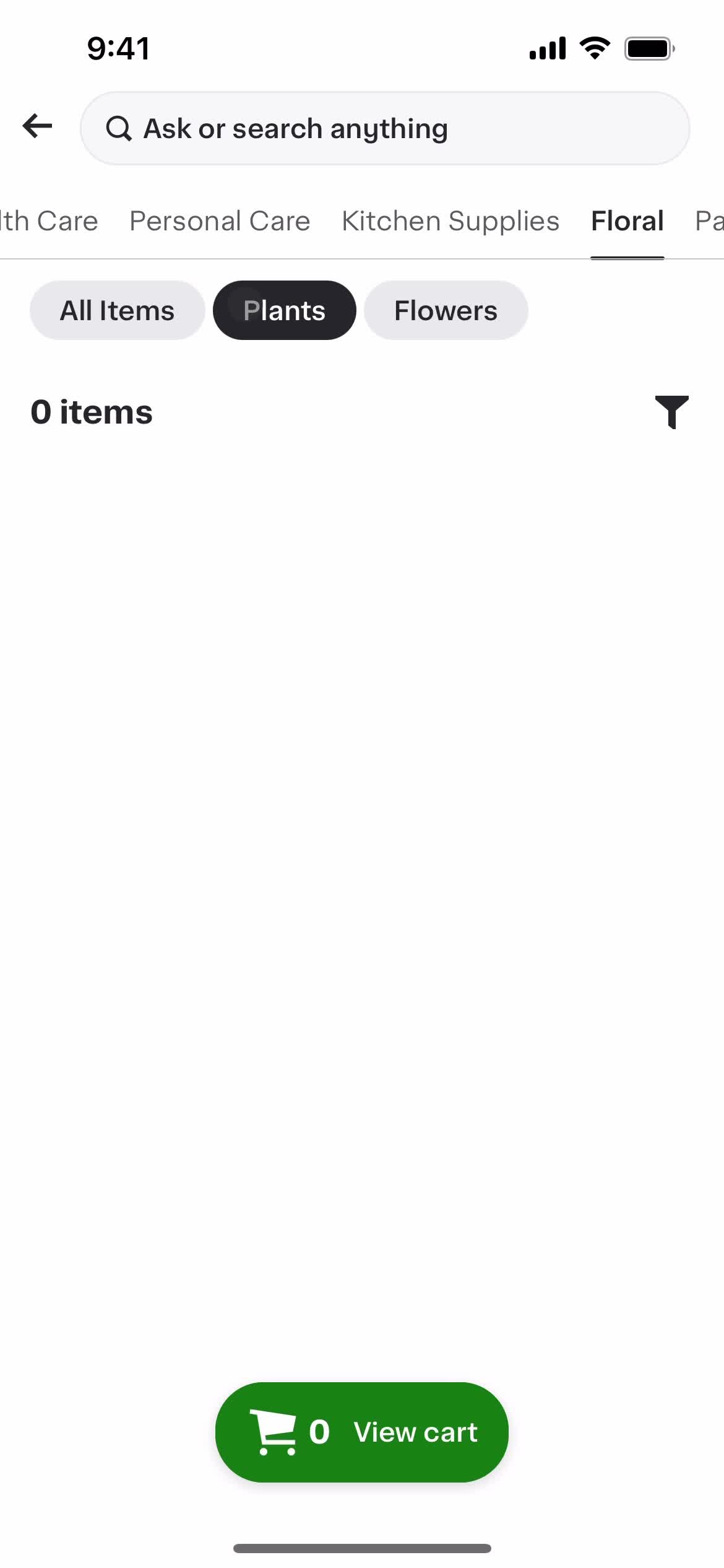 Filtering and sorting on Instacart video thumbnail