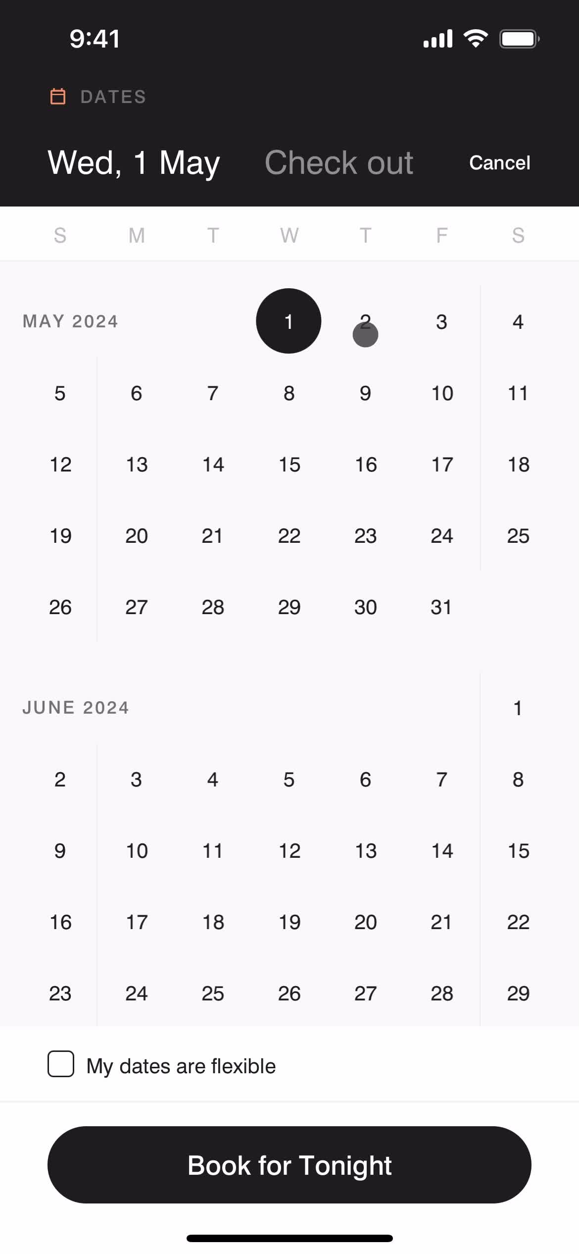 Filtering and sorting screenshot