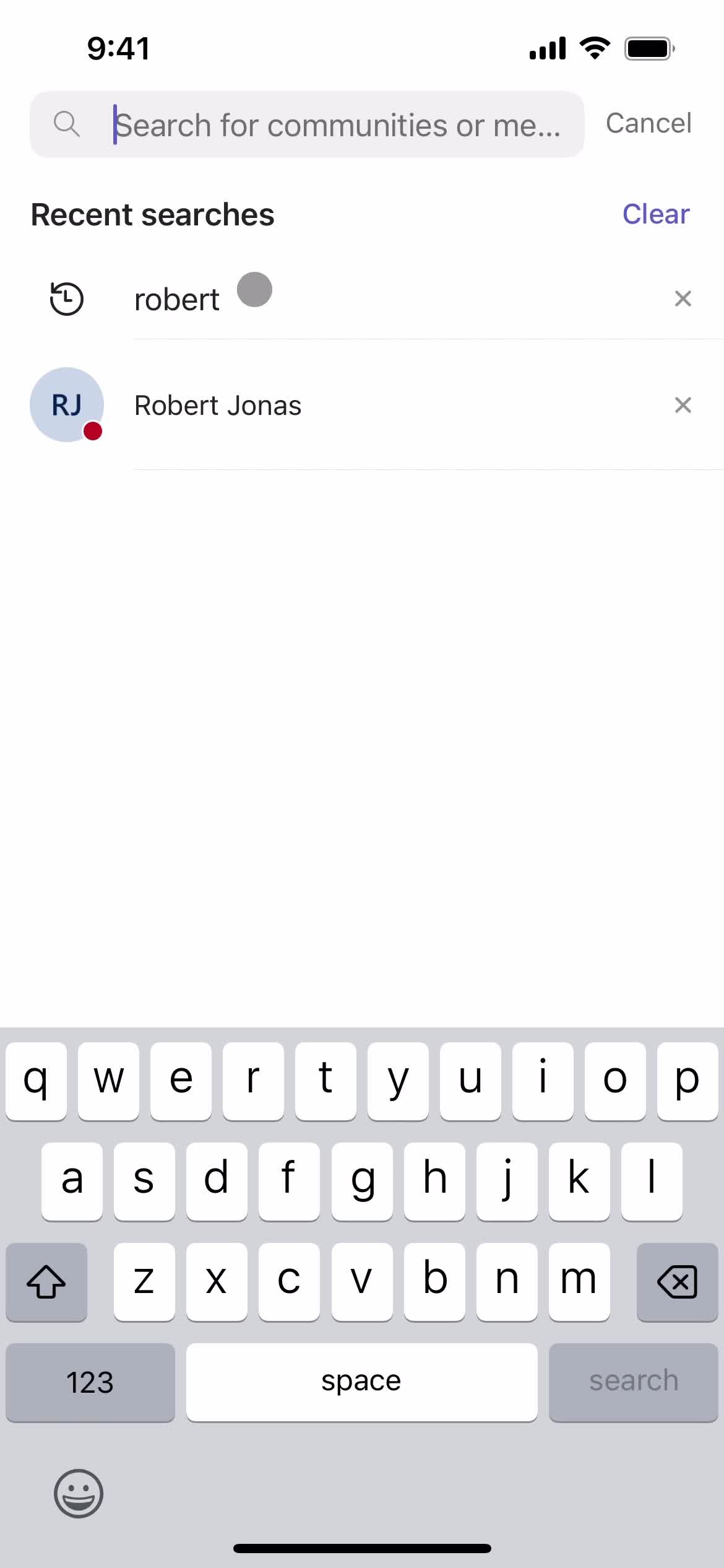 Filtering and sorting screenshot