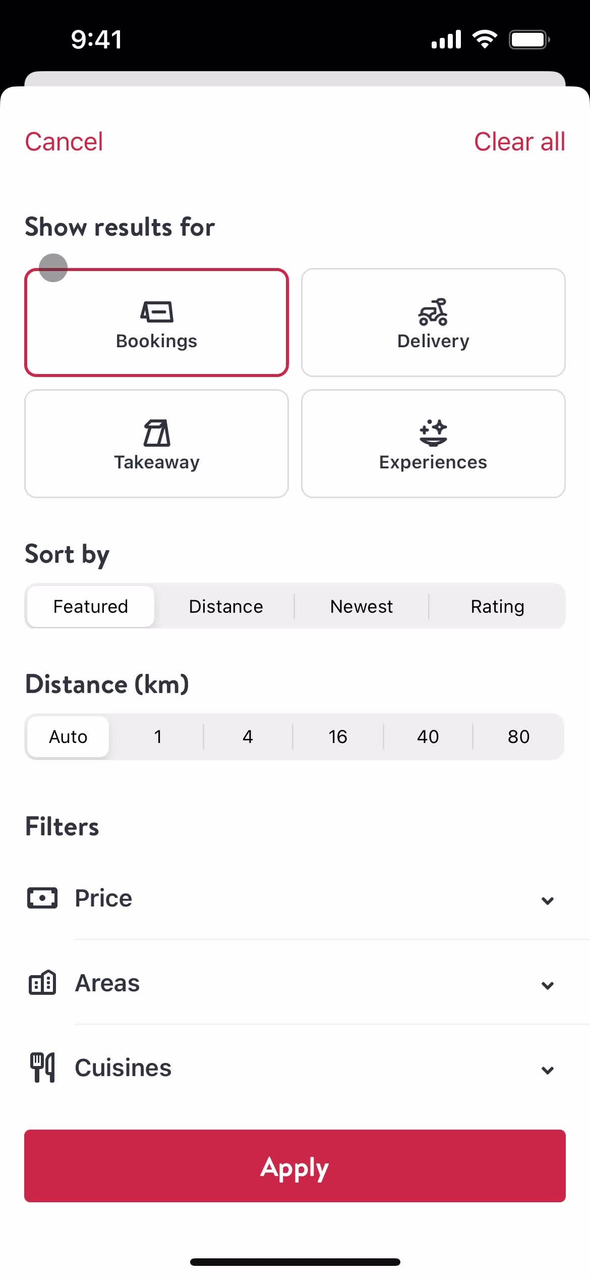 Filtering and sorting on OpenTable video thumbnail