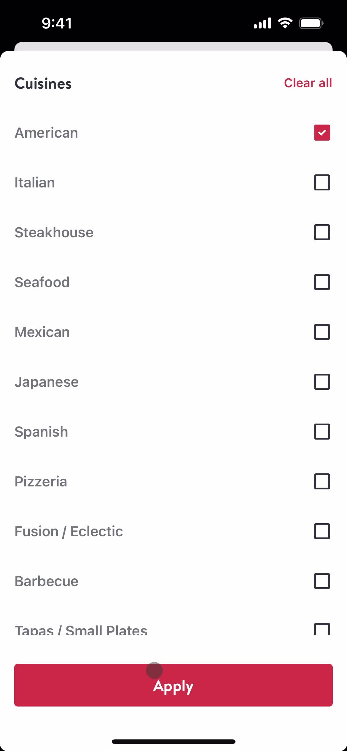 Filtering and sorting on OpenTable video thumbnail