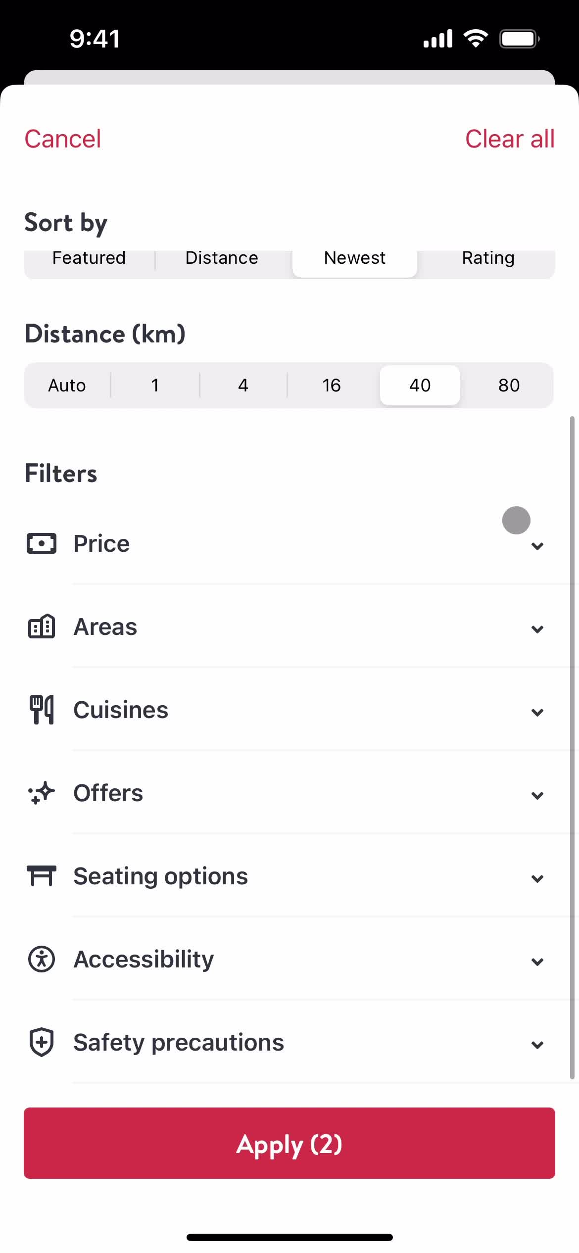 Filtering and sorting on OpenTable video thumbnail