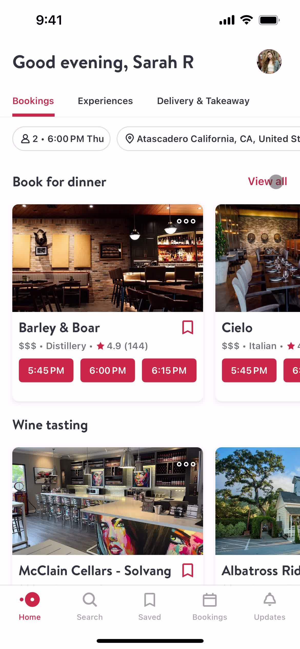 Filtering and sorting on OpenTable video thumbnail