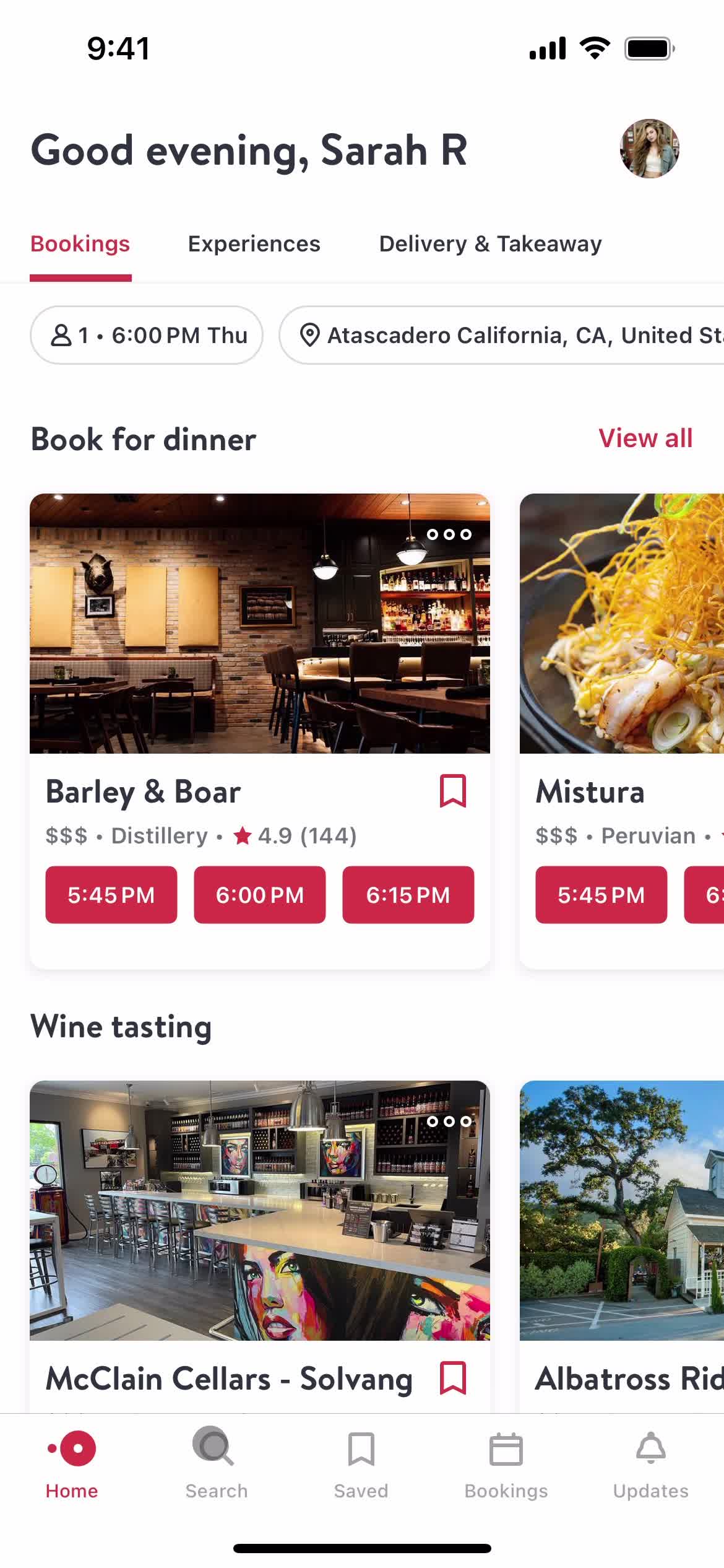 Filtering and sorting on OpenTable video thumbnail