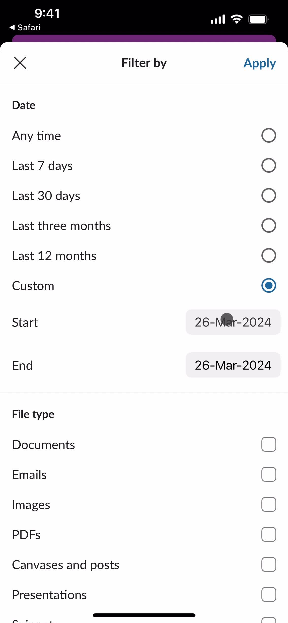 Filtering and sorting on Slack video thumbnail