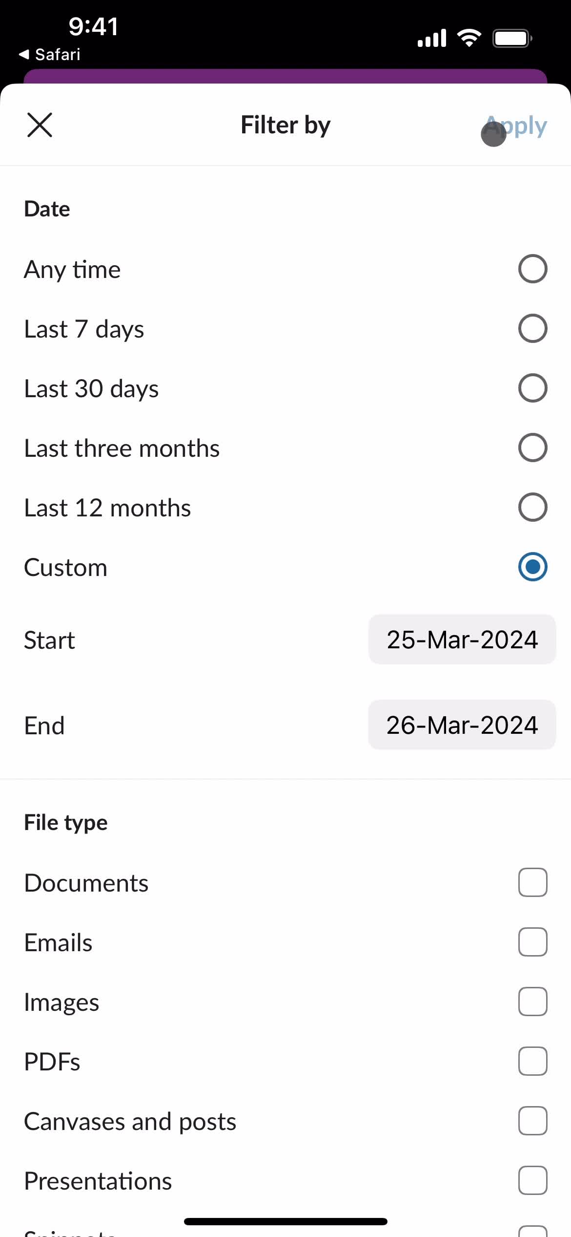 Filtering and sorting on Slack video thumbnail