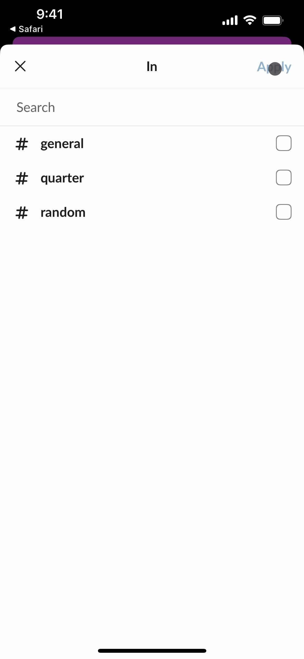 Filtering and sorting on Slack video thumbnail