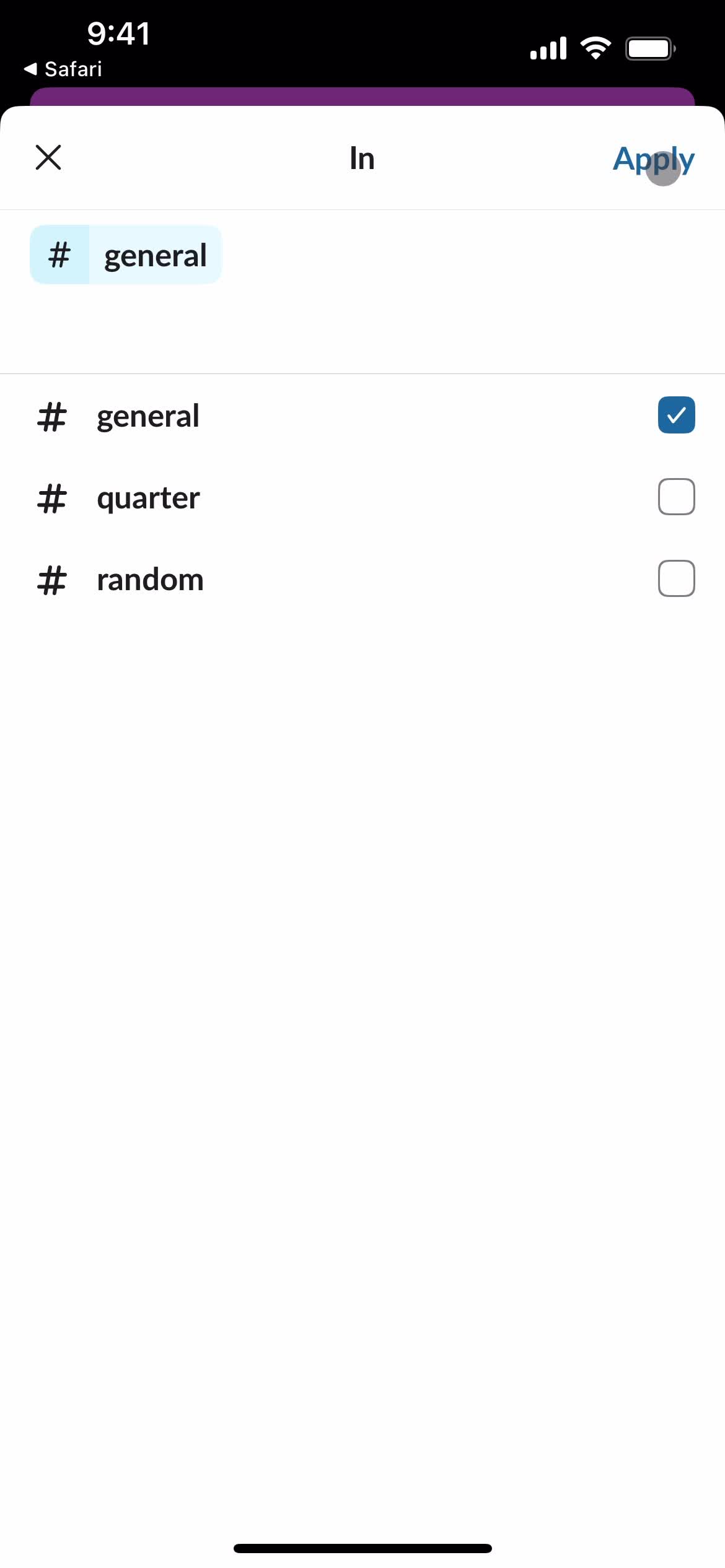 Filtering and sorting on Slack video thumbnail