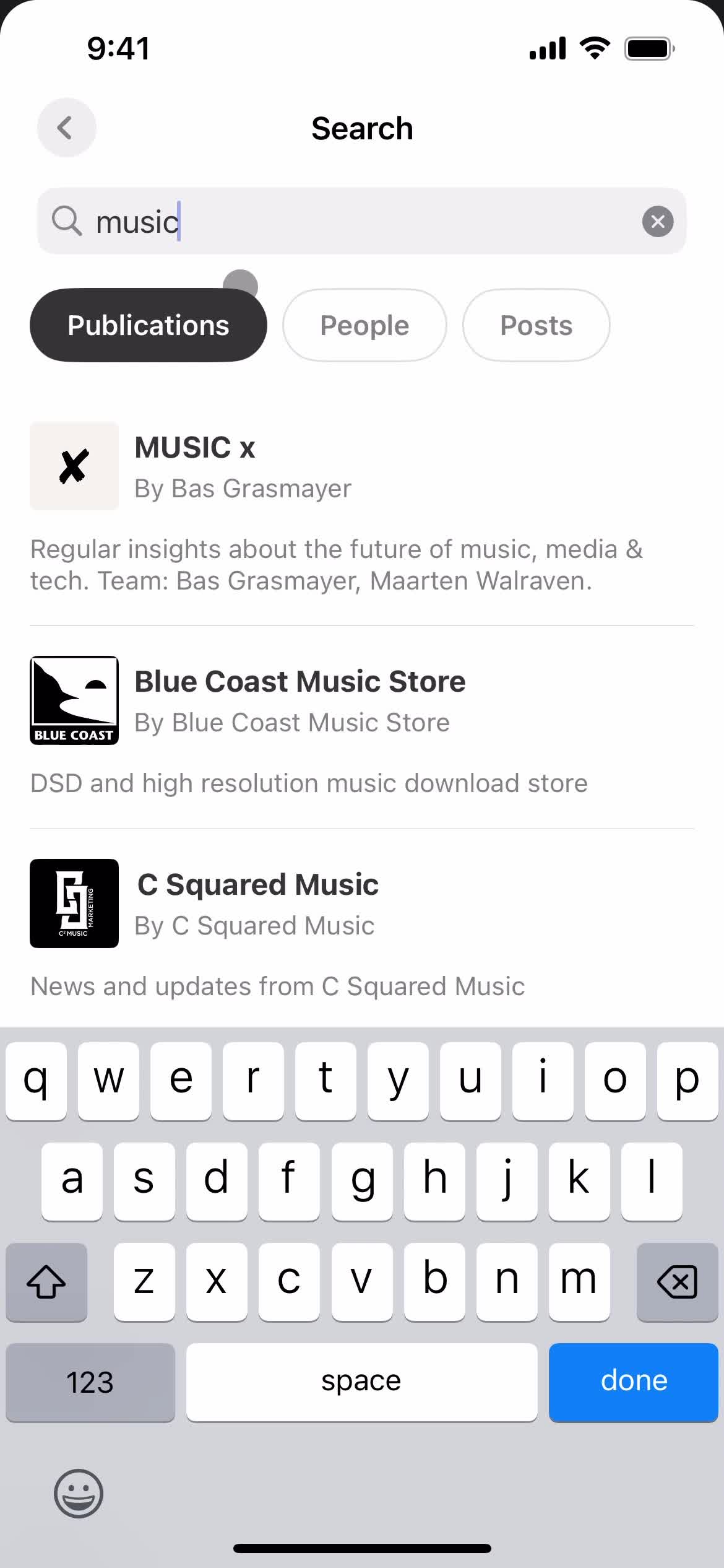 Filtering and sorting screenshot