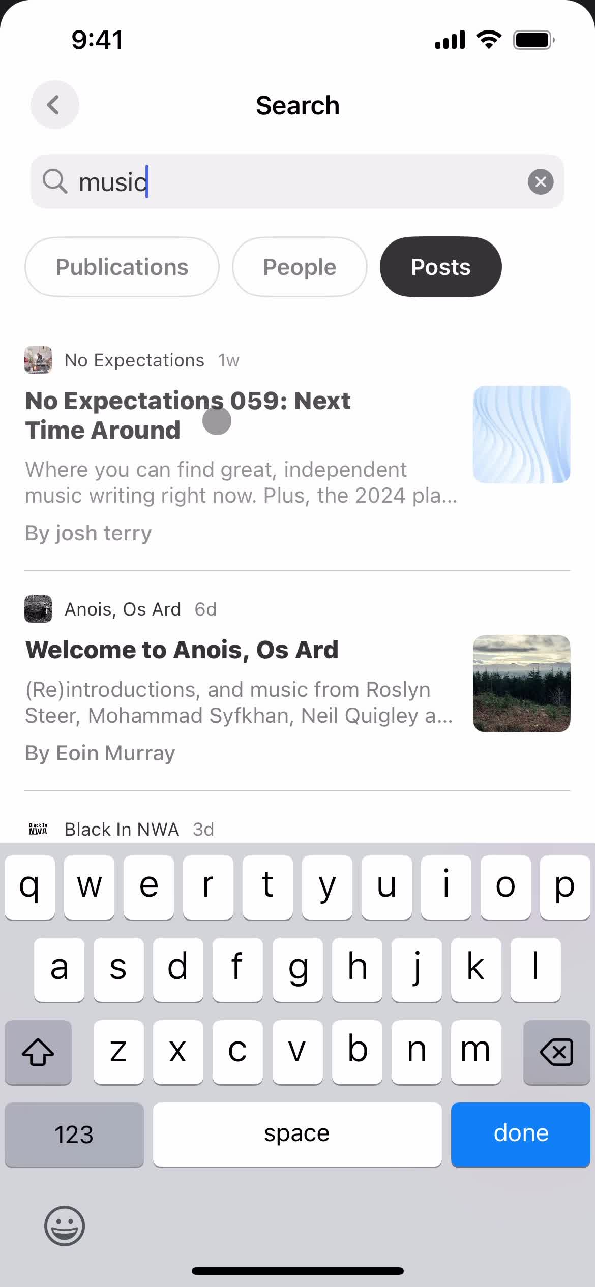 Filtering and sorting screenshot
