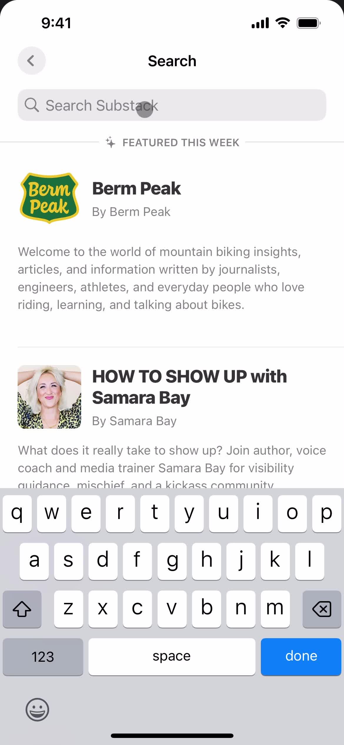 Filtering and sorting screenshot