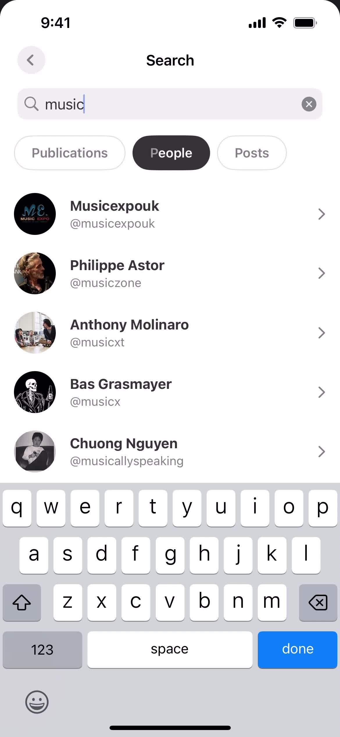 Filtering and sorting screenshot