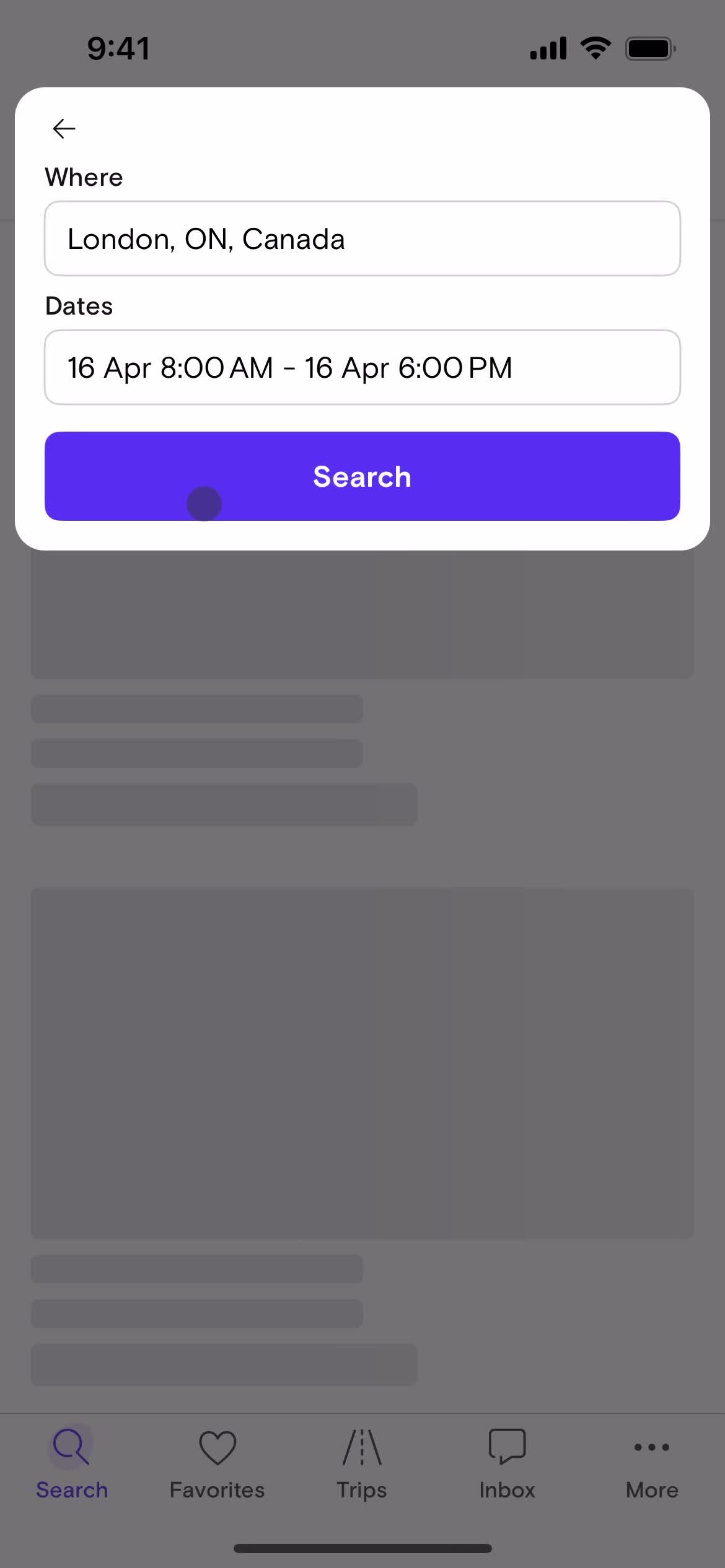 Filtering and sorting screenshot