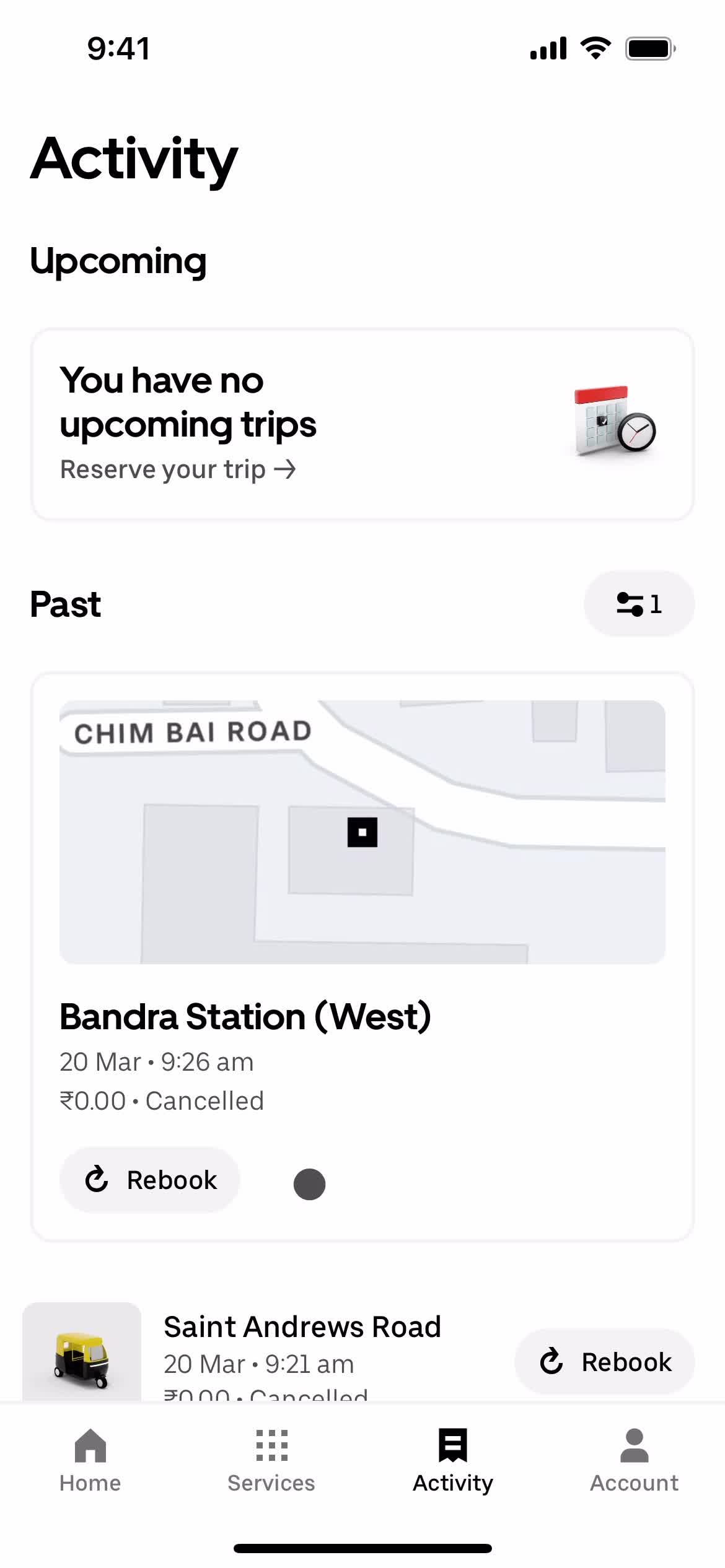 Filtering and sorting on Uber video thumbnail