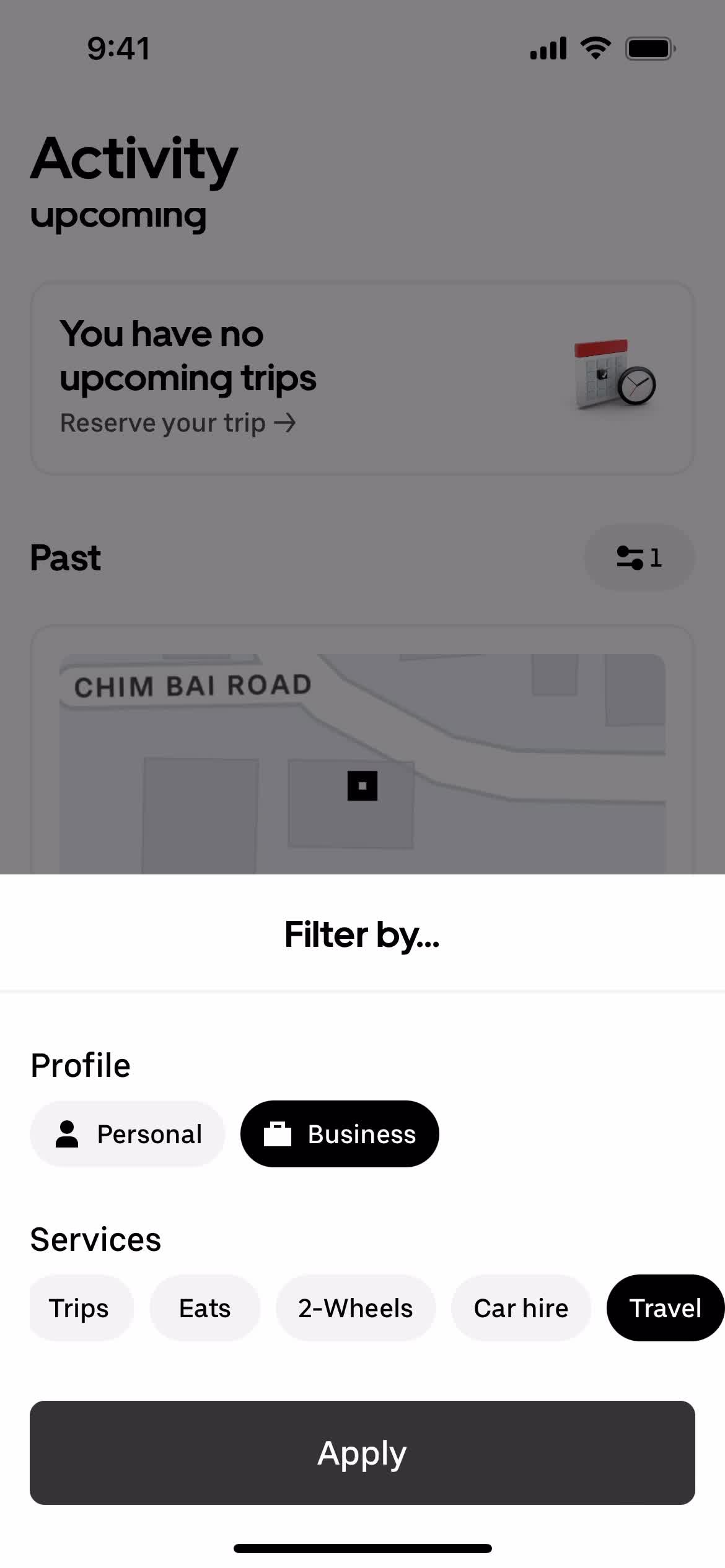 Filtering and sorting on Uber video thumbnail