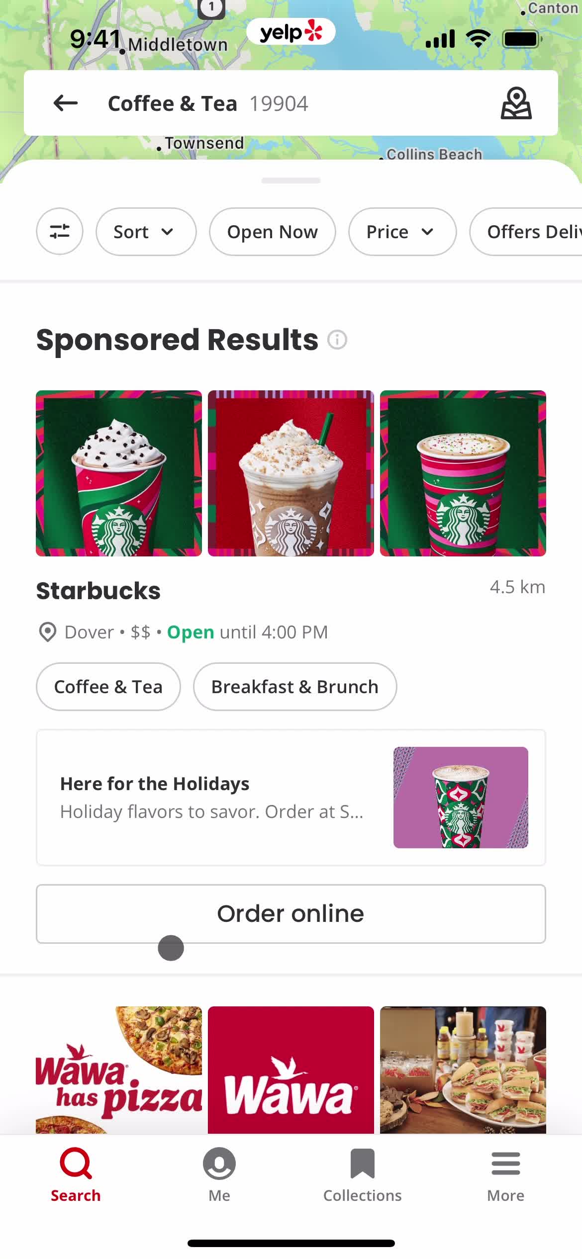 Filtering screenshot