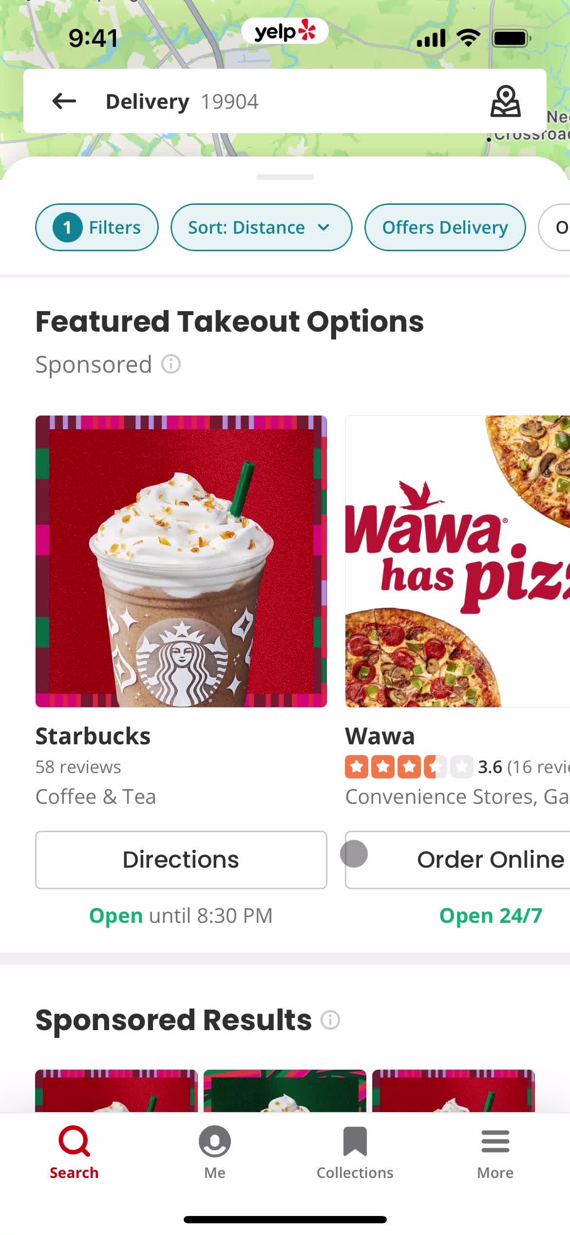 Filtering screenshot