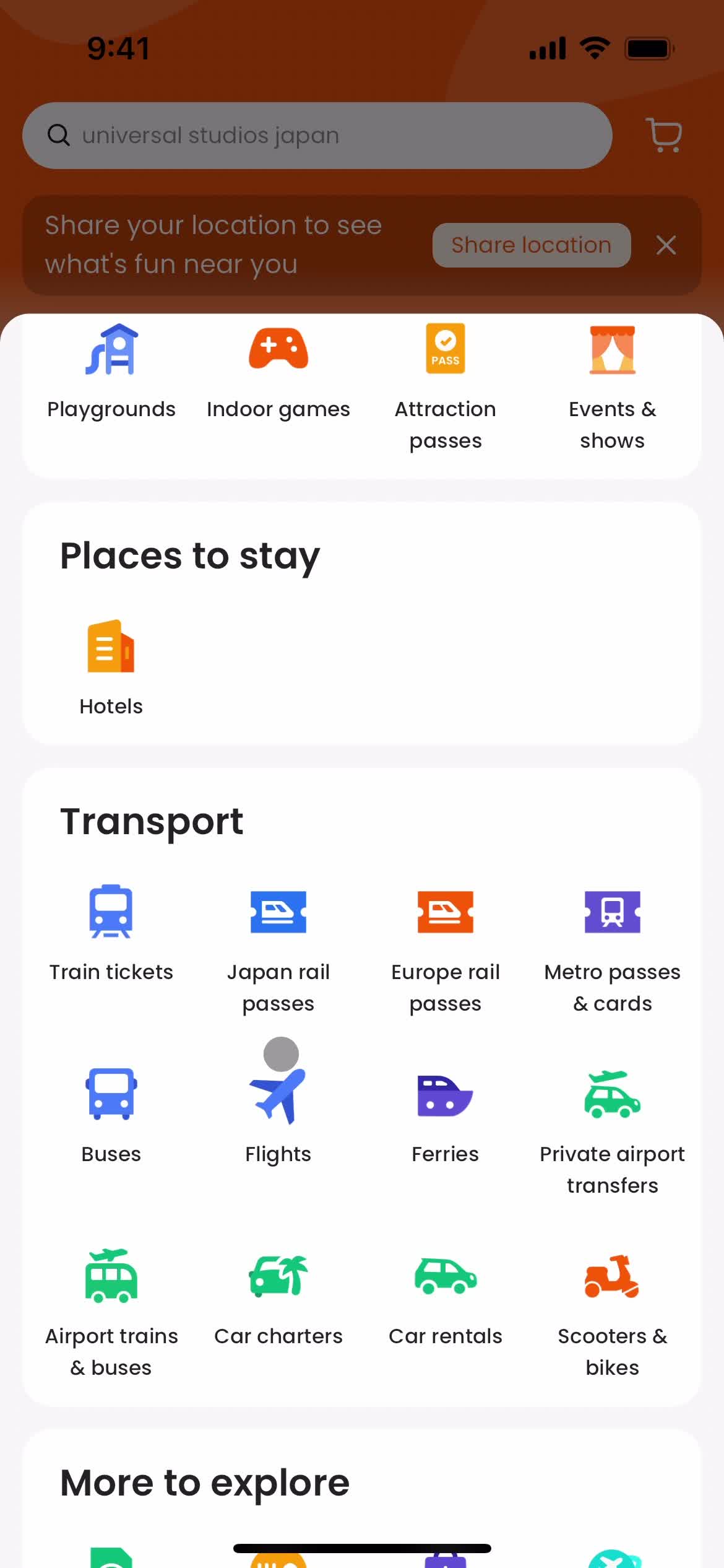 Filtering screenshot
