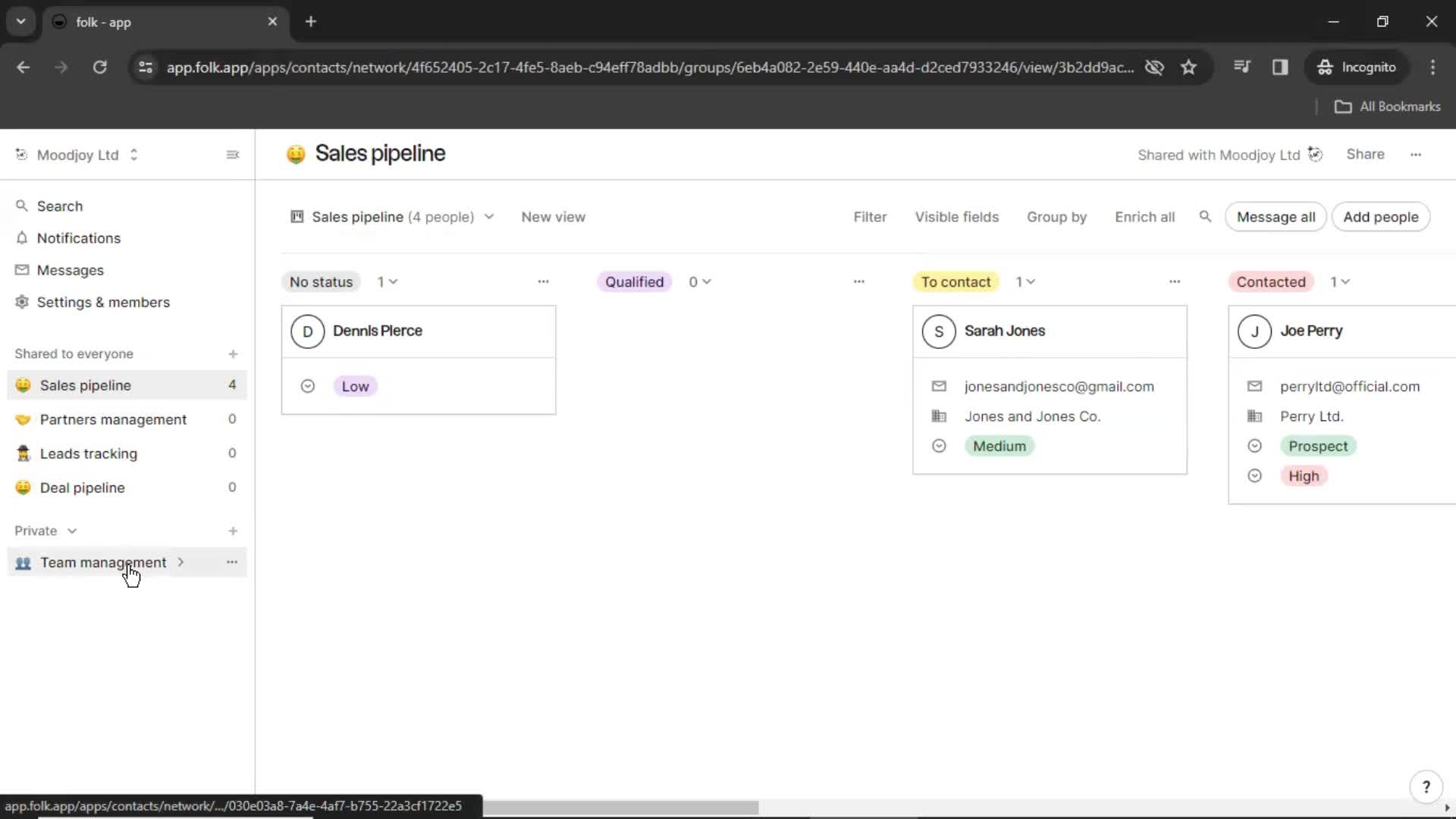 Filtering screenshot