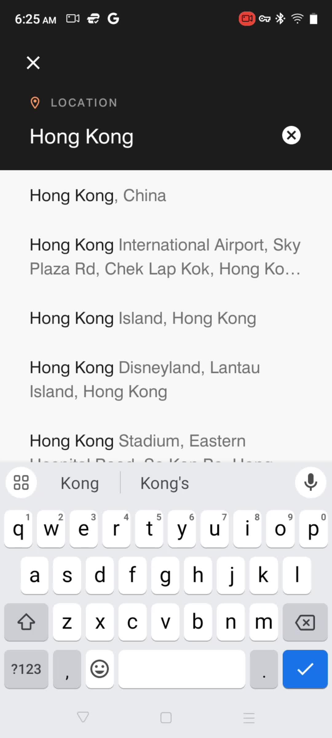 Filtering and sorting screenshot