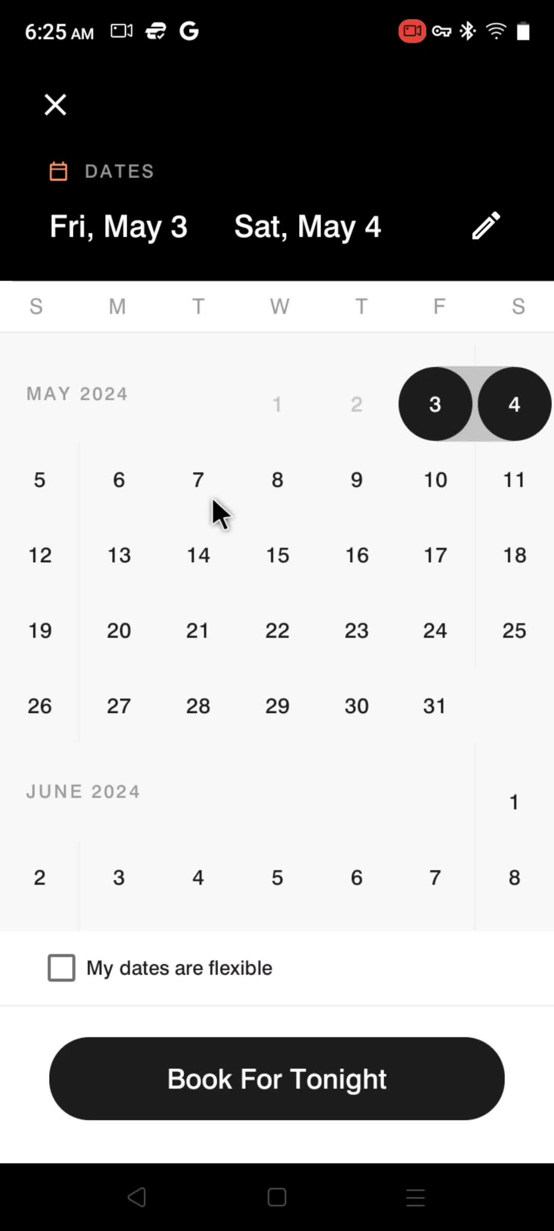 Filtering and sorting screenshot