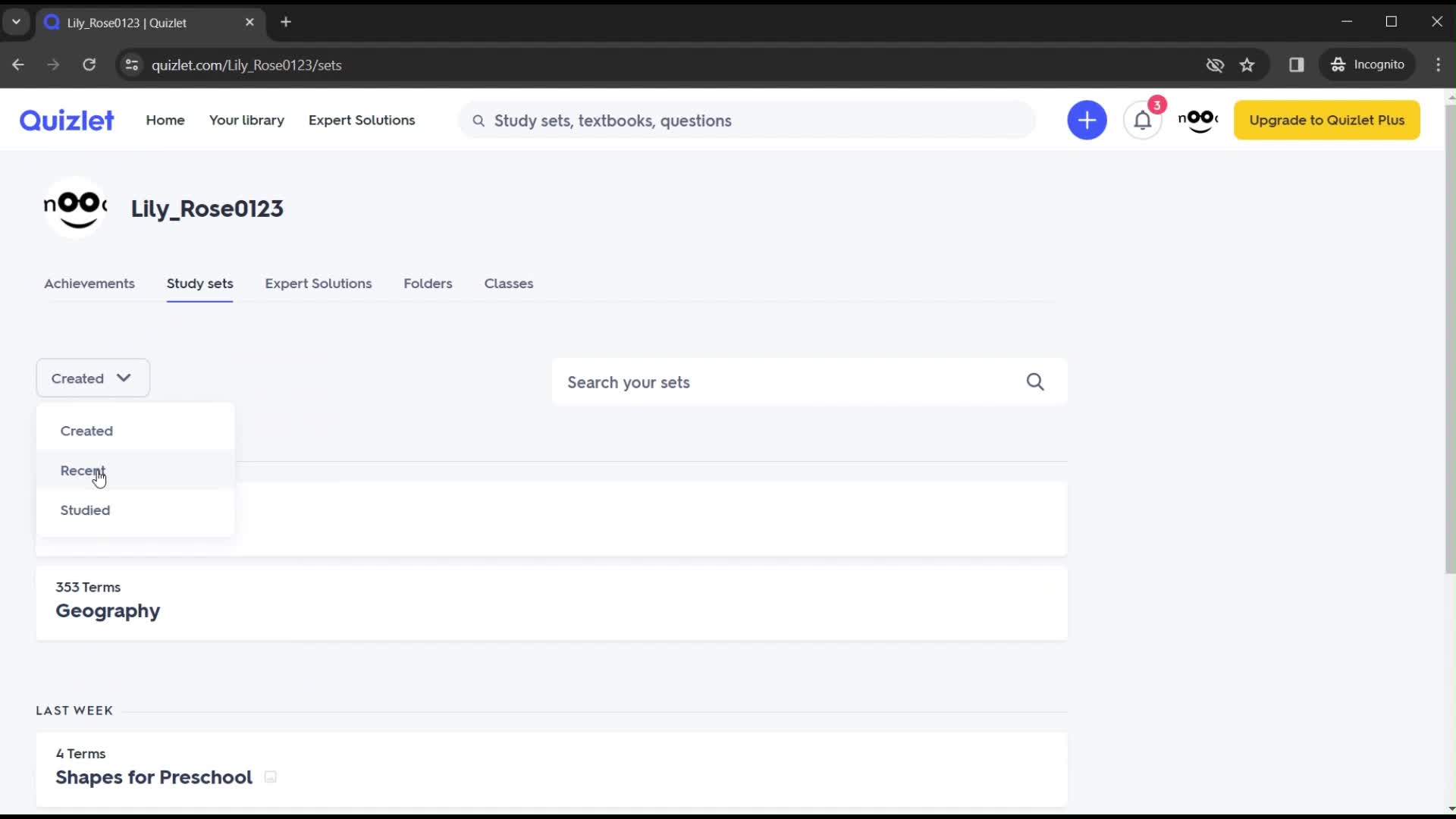 Filtering and sorting screenshot