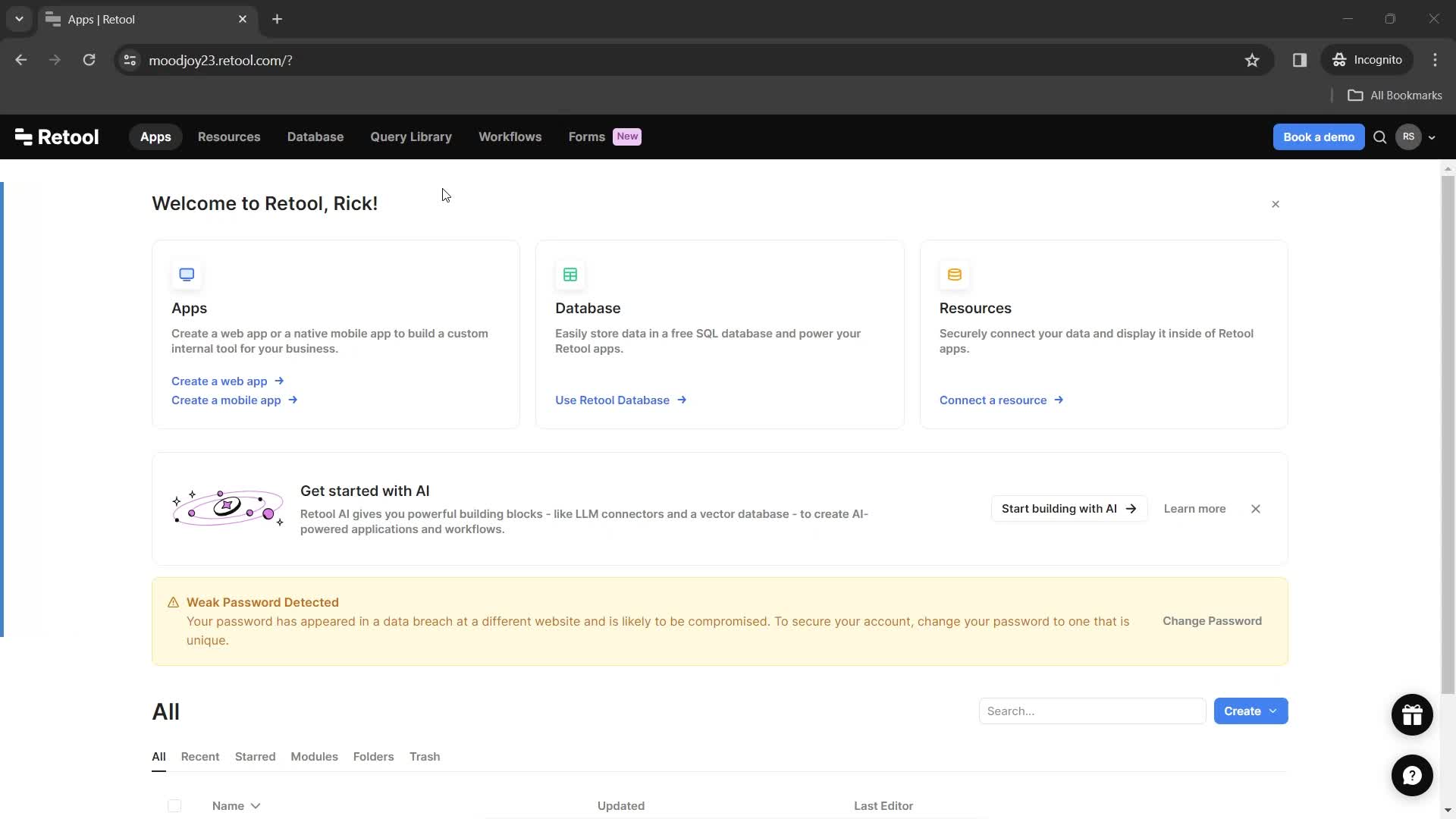 Filtering and sorting screenshot