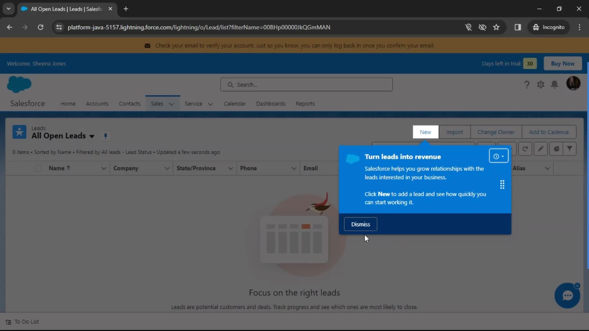 Filtering screenshot