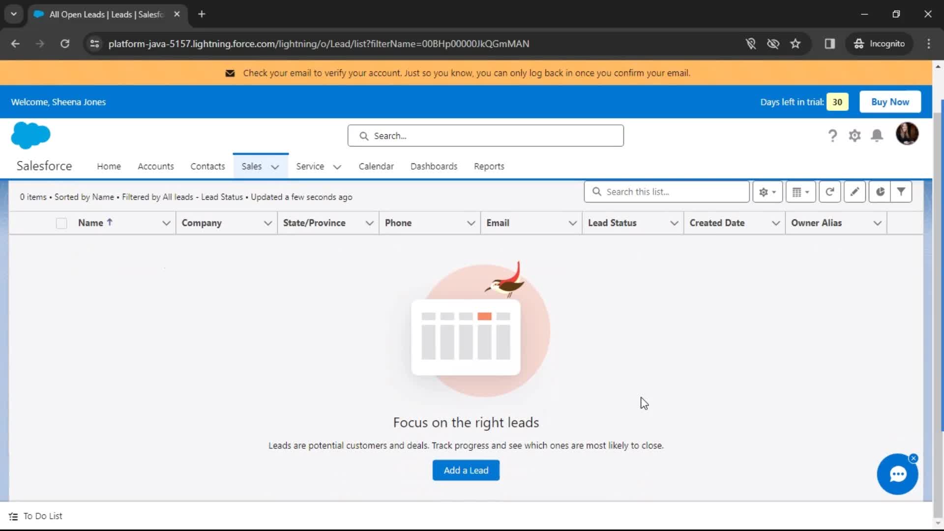 Filtering screenshot