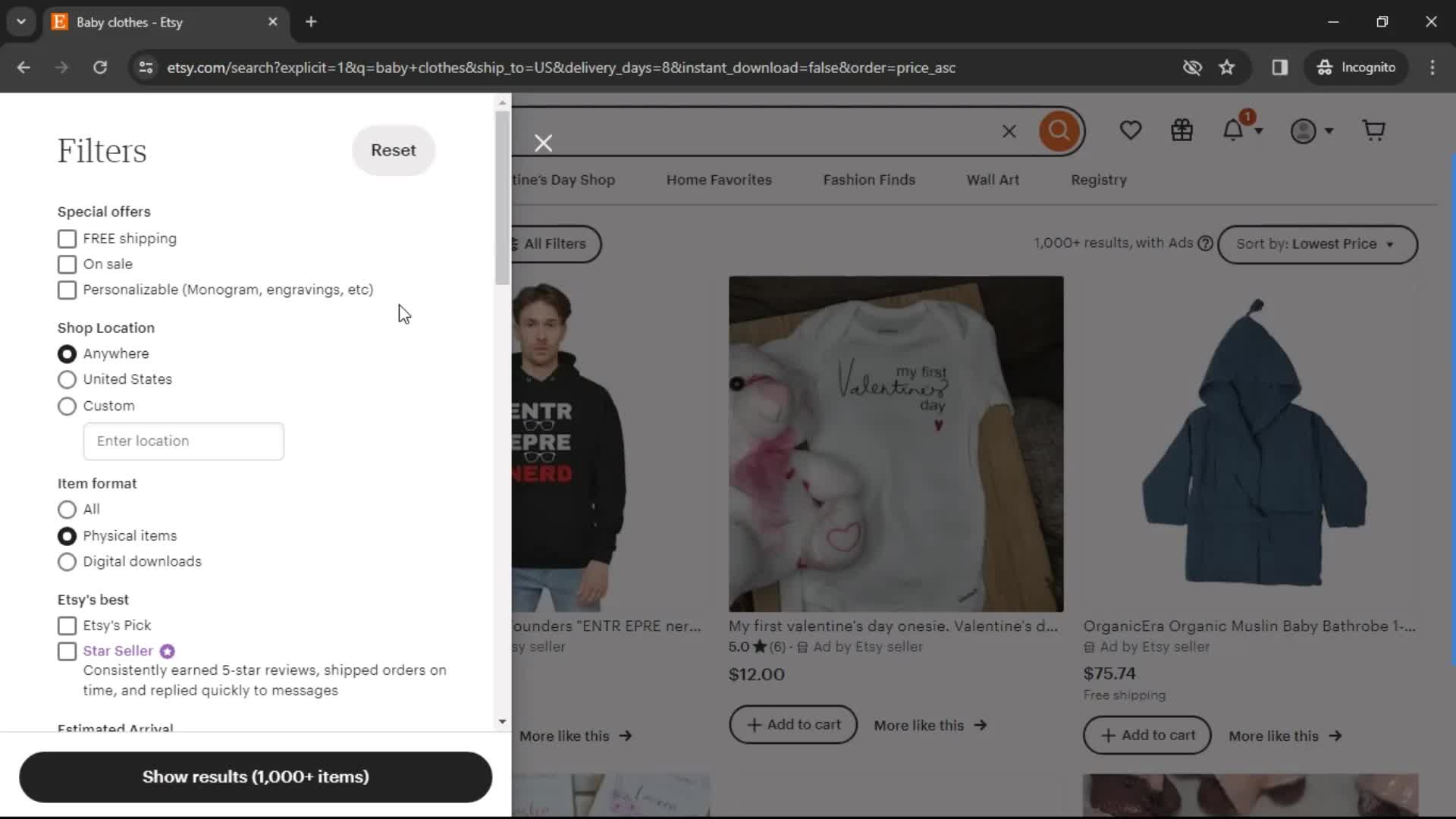 Filtering on Etsy video thumbnail