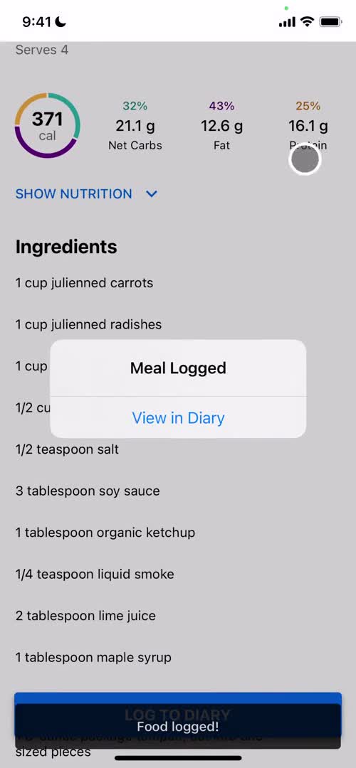 Finding a recipe on MyFitnessPal video thumbnail